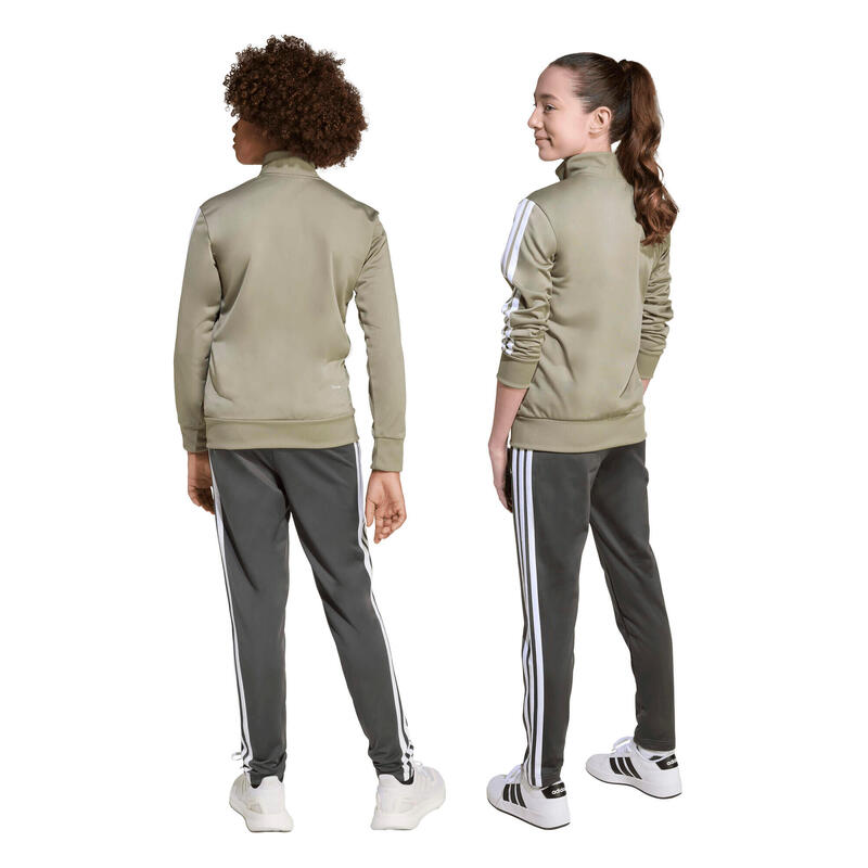 Costum de trening Essentials Tiberio din tricot cu 3 dungi pentru copii