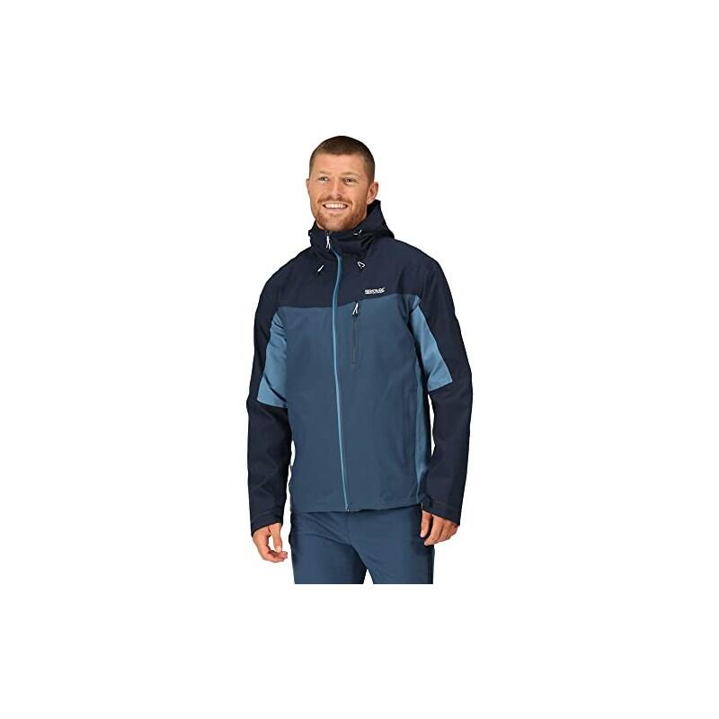 Chaqueta impermeable - Senderismo - Hombre - Transpirable - Azul 2/5
