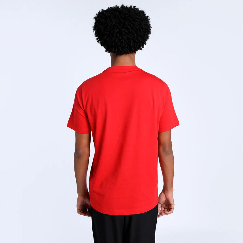 Tricou fitness bărbați Essentials No. 1 Logo roșu PUMA