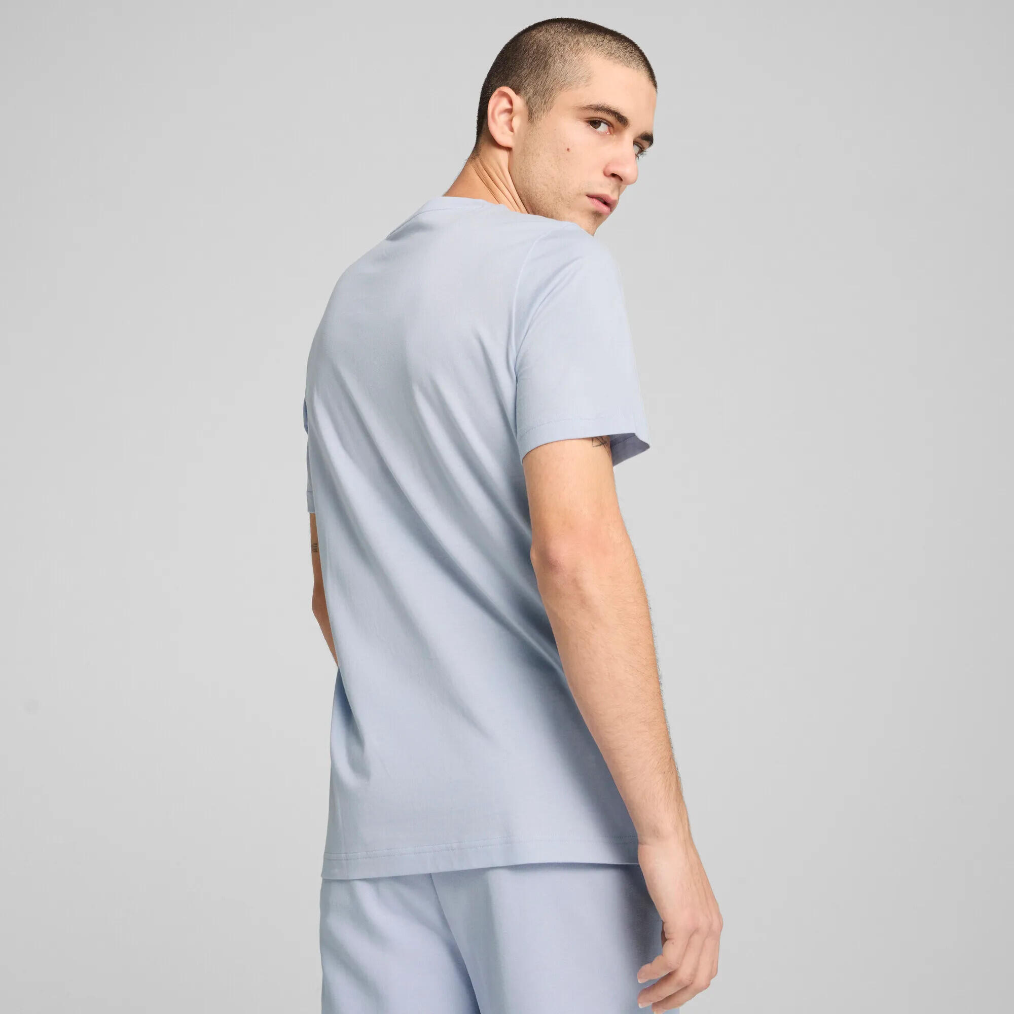 T-shirt à petit logo N° 1 bicolore Essentials Homme PUMA Cool Weather Blue 10/13