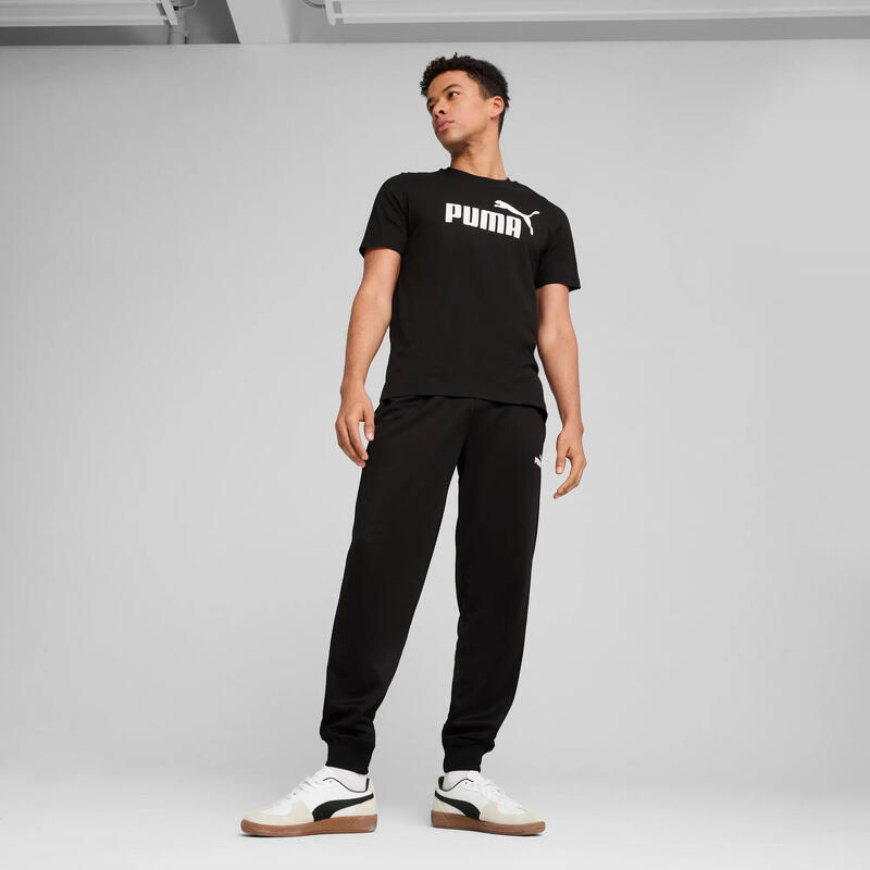 Tricou fitness bărbați Essentials No. 1 Logo roșu PUMA