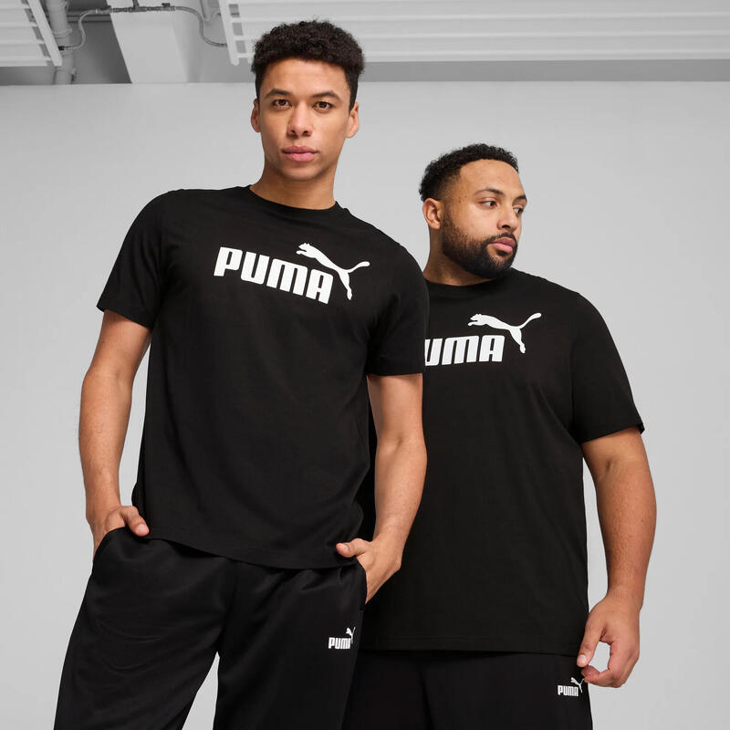 Tricou fitness bărbați Essentials No. 1 Logo roșu PUMA