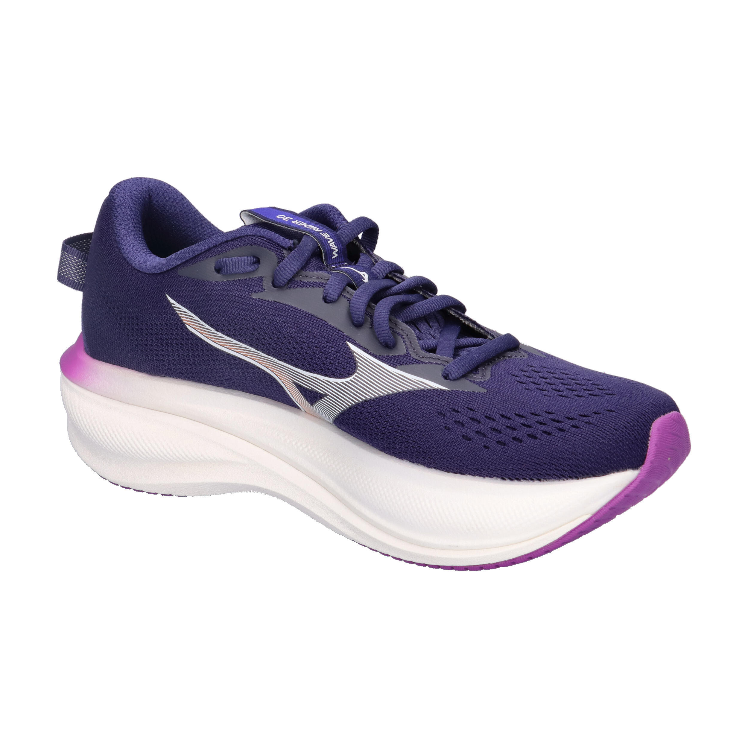 Mizuno Damen Wave Rider 30 Laufschuh J1GM262074 Rhodonite/White/Fircecracker 8/15