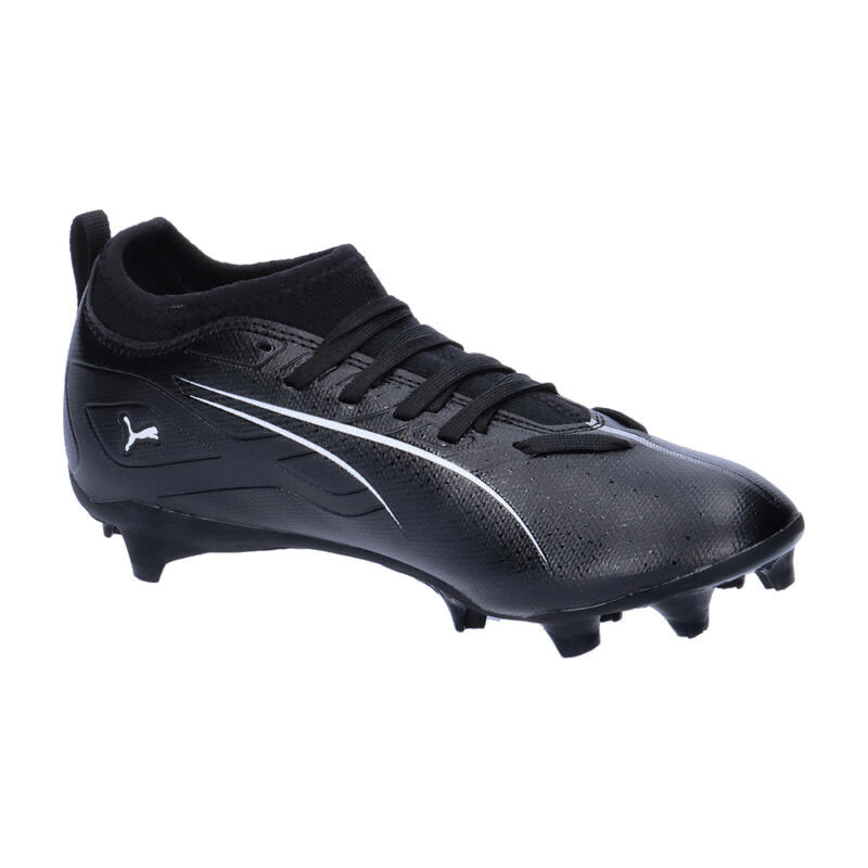 Ghete de fotbal ULTRA 5 MATCH FG/AG Tineret PUMA Black White
