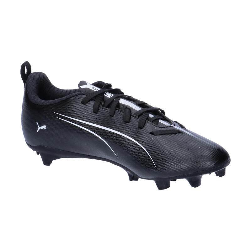 Ghete fotbal tineret suprafață texturată Ultra 5 Play Fg/Ag, negru PUMA