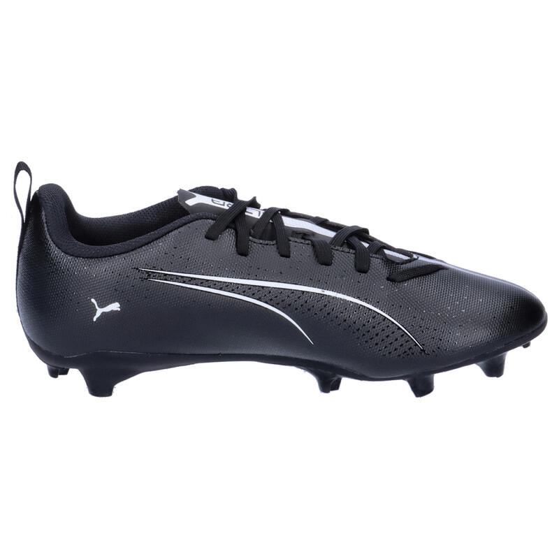 Ghete fotbal tineret suprafață texturată Ultra 5 Play Fg/Ag, negru PUMA