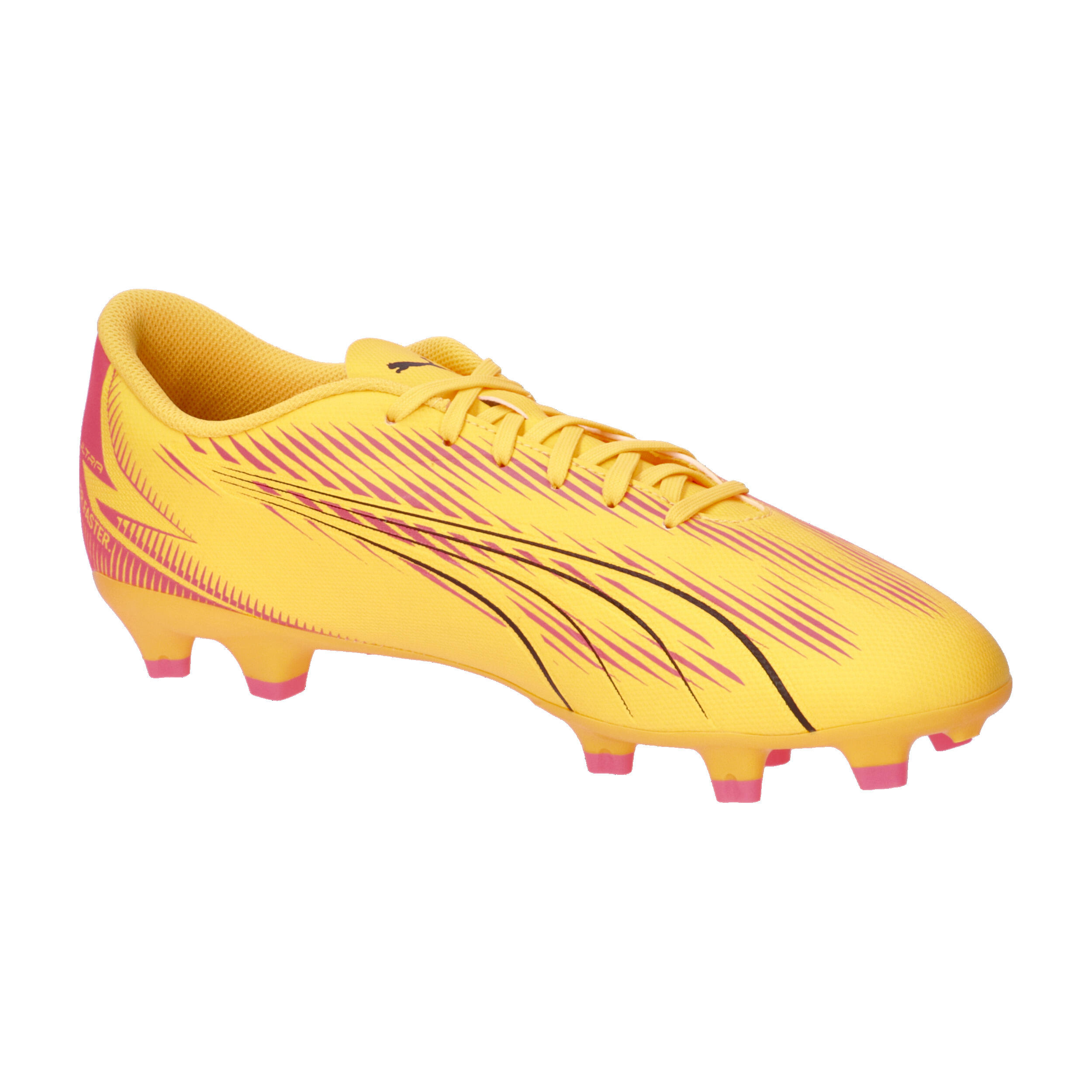Buty piłkarskie ULTRA PLAY FG/AG PUMA Sun Stream Black Sunset Glow Orange Pink 8/15