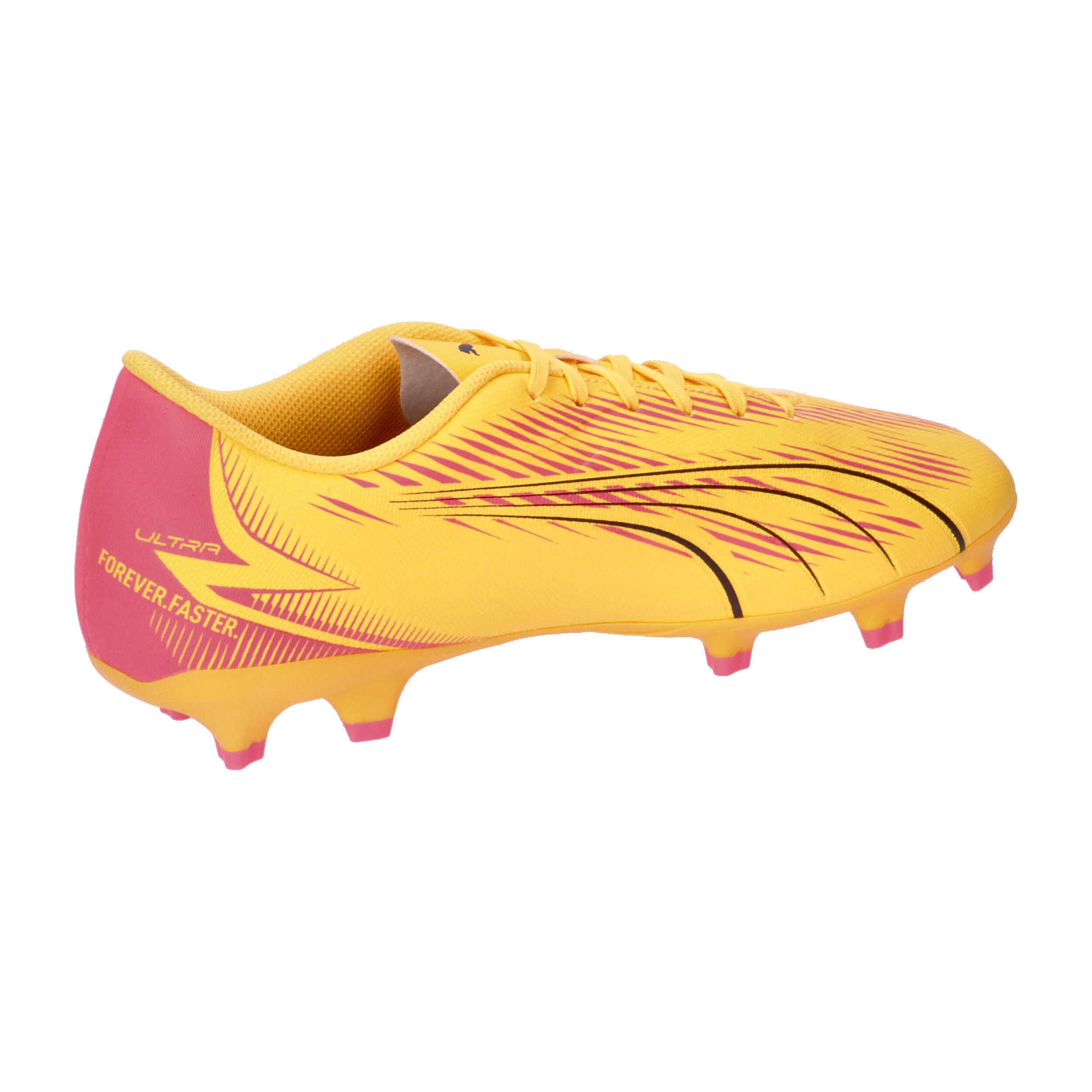 Buty piłkarskie ULTRA PLAY FG/AG PUMA Sun Stream Black Sunset Glow Orange Pink 15/15