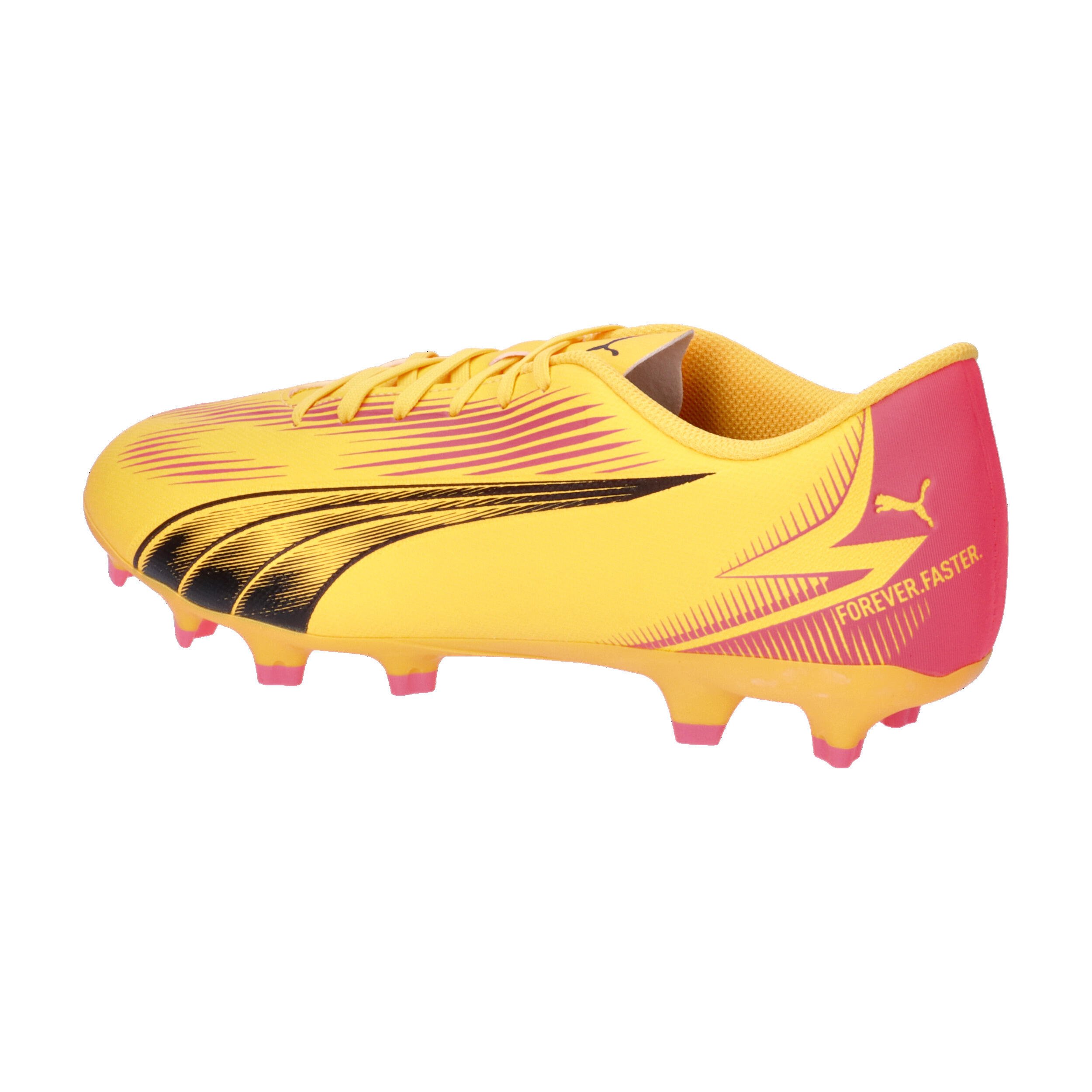 Buty piłkarskie ULTRA PLAY FG/AG PUMA Sun Stream Black Sunset Glow Orange Pink 11/15