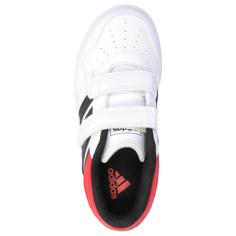 adidas Pantofi copii Hoops 4.0 CF C - velcro, talpă cauciuc, alb