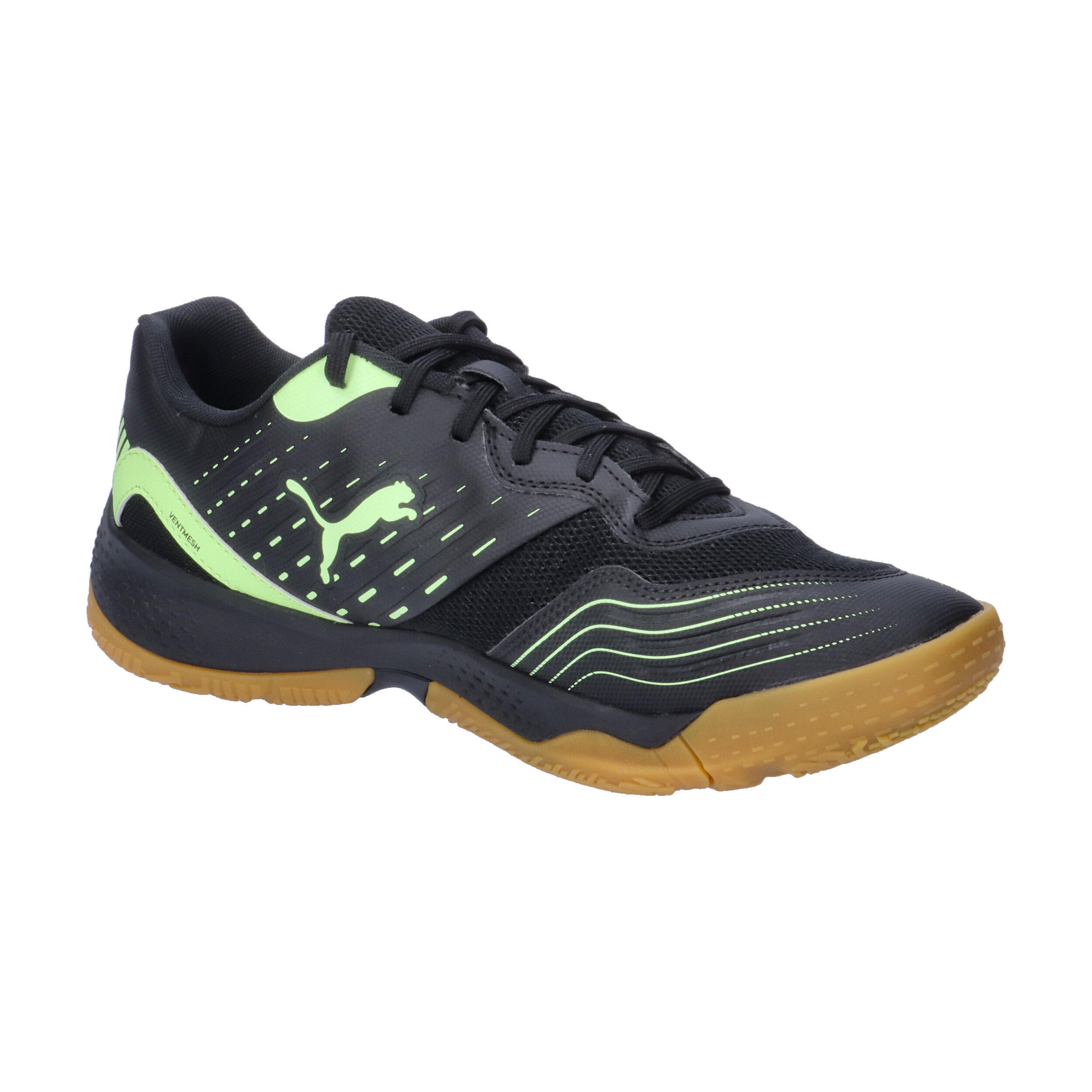 Solarflash III zaalschoenen PUMA Black Fizzy Apple Yellow 8/14
