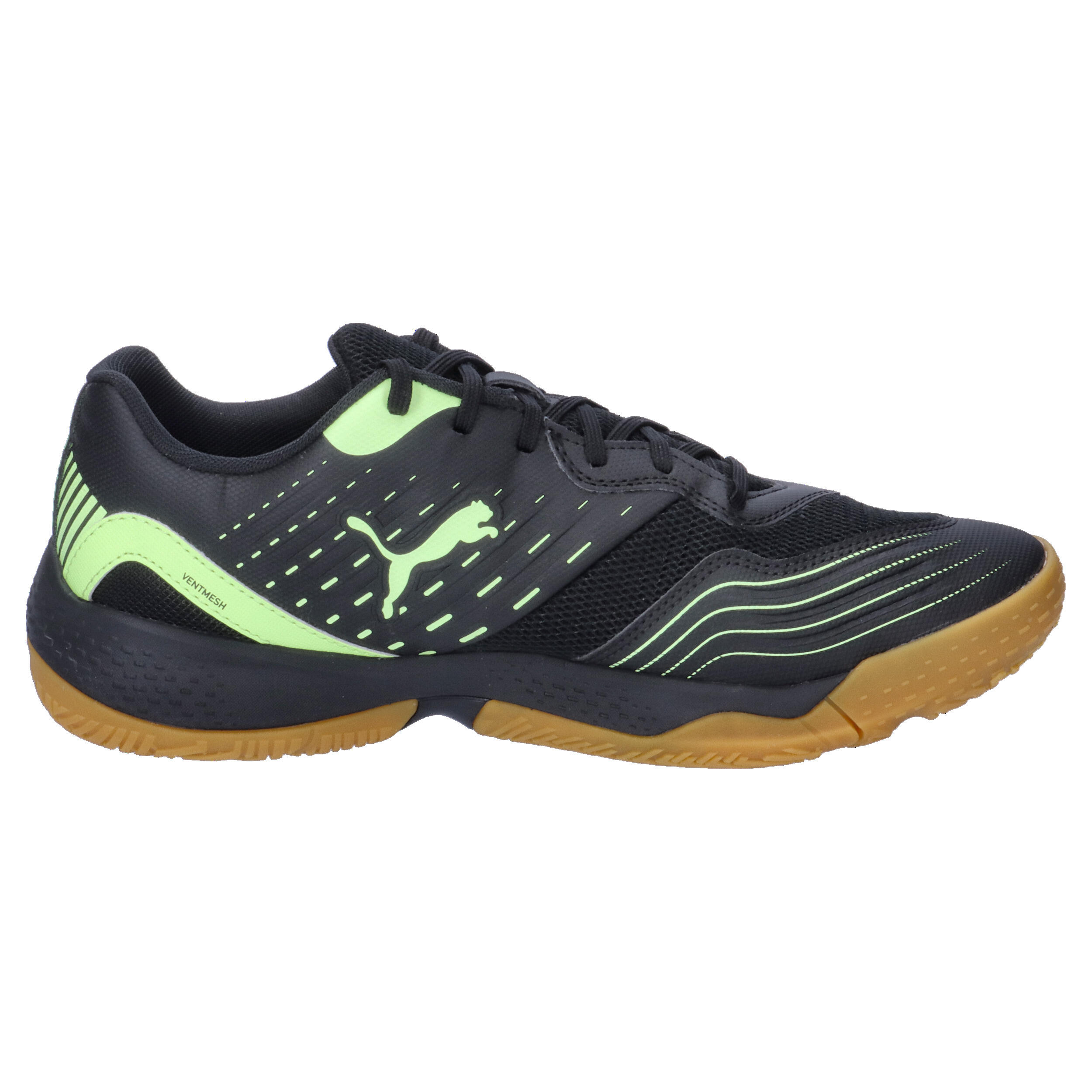Solarflash III zaalschoenen PUMA Black Fizzy Apple Yellow 7/14
