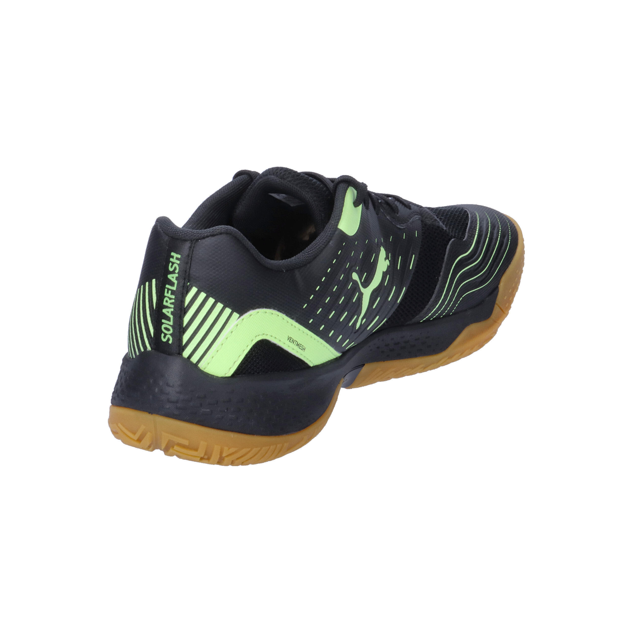 Solarflash III zaalschoenen PUMA Black Fizzy Apple Yellow 13/14