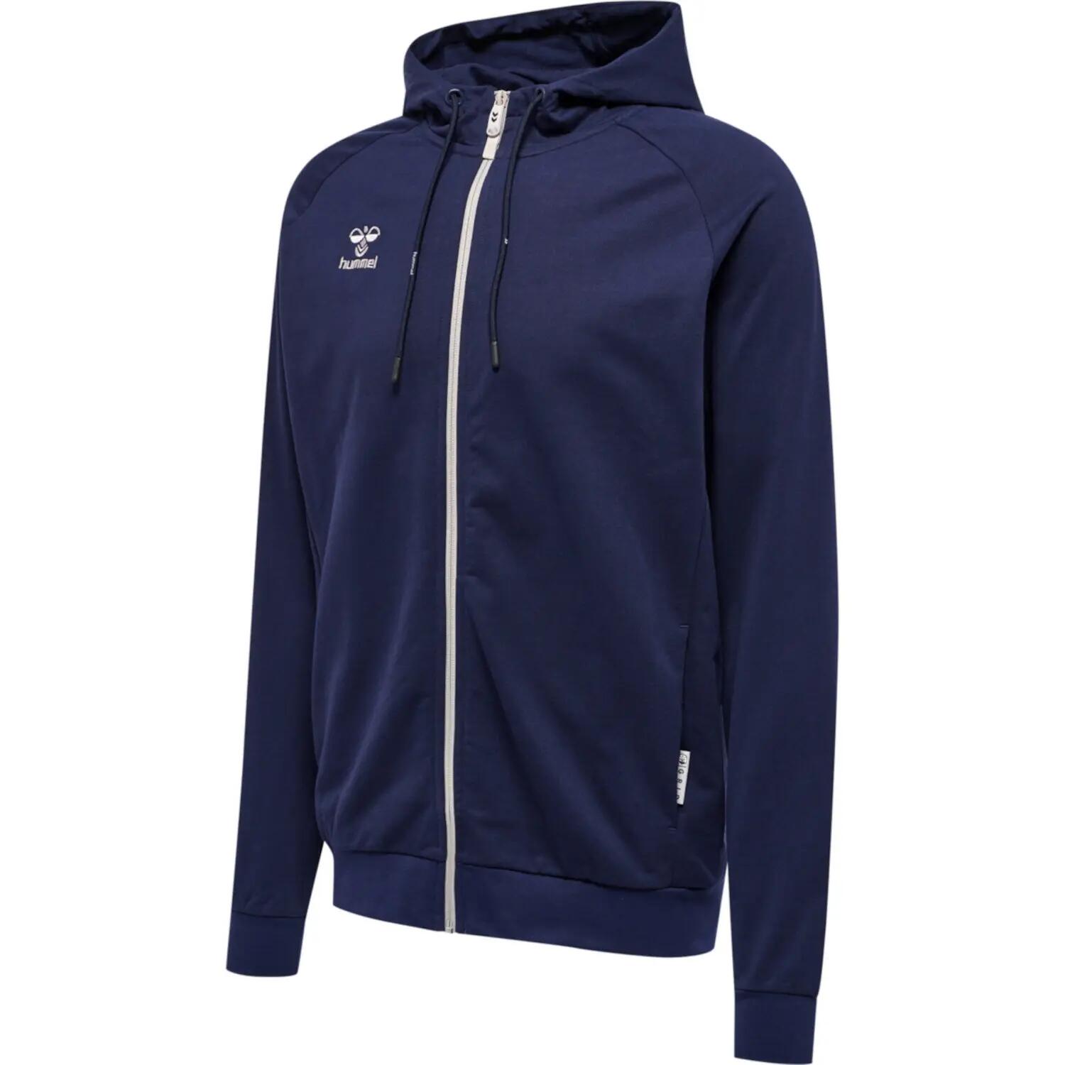 Bawełniana bluza z kapturem zapinana na zamek Hummel Move Grid 11/12