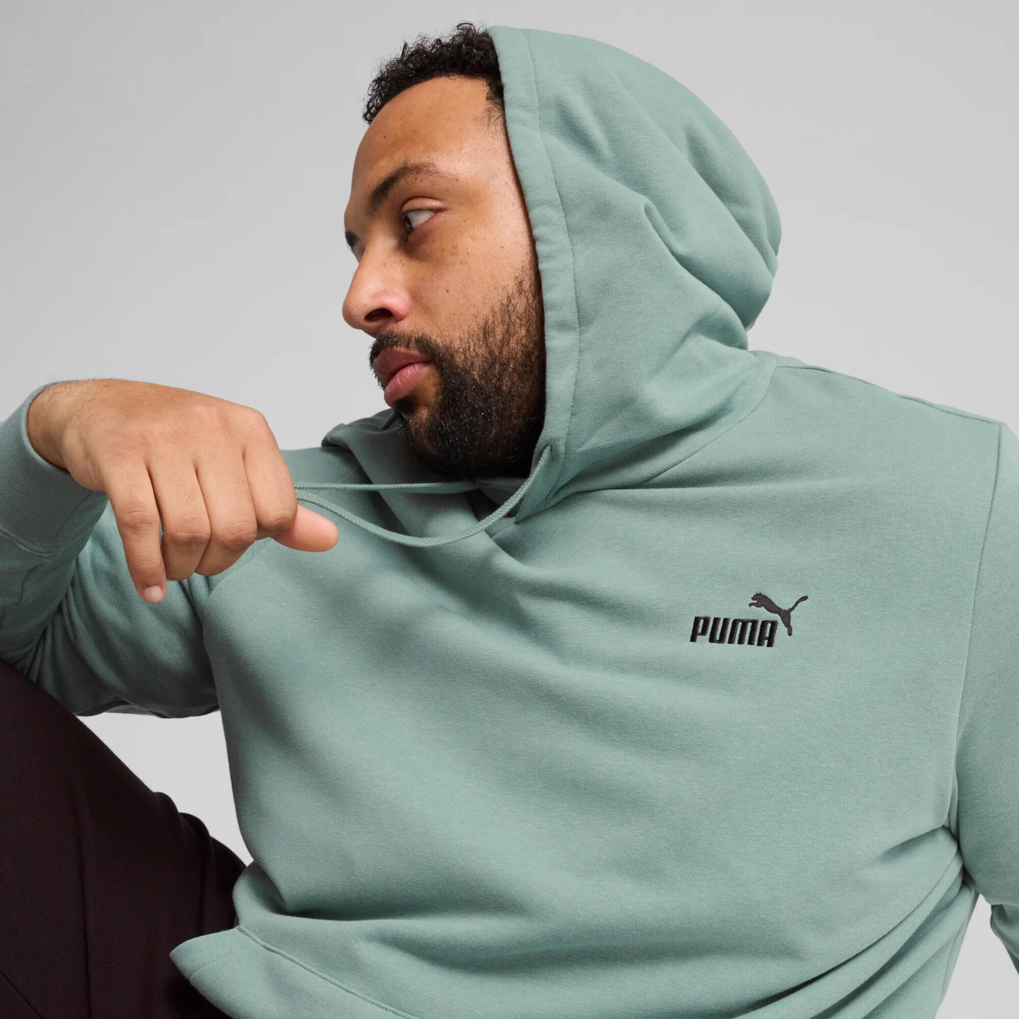 Essentials Small No. 1 Logo Hoodie Herren PUMA Green Moon 10/12