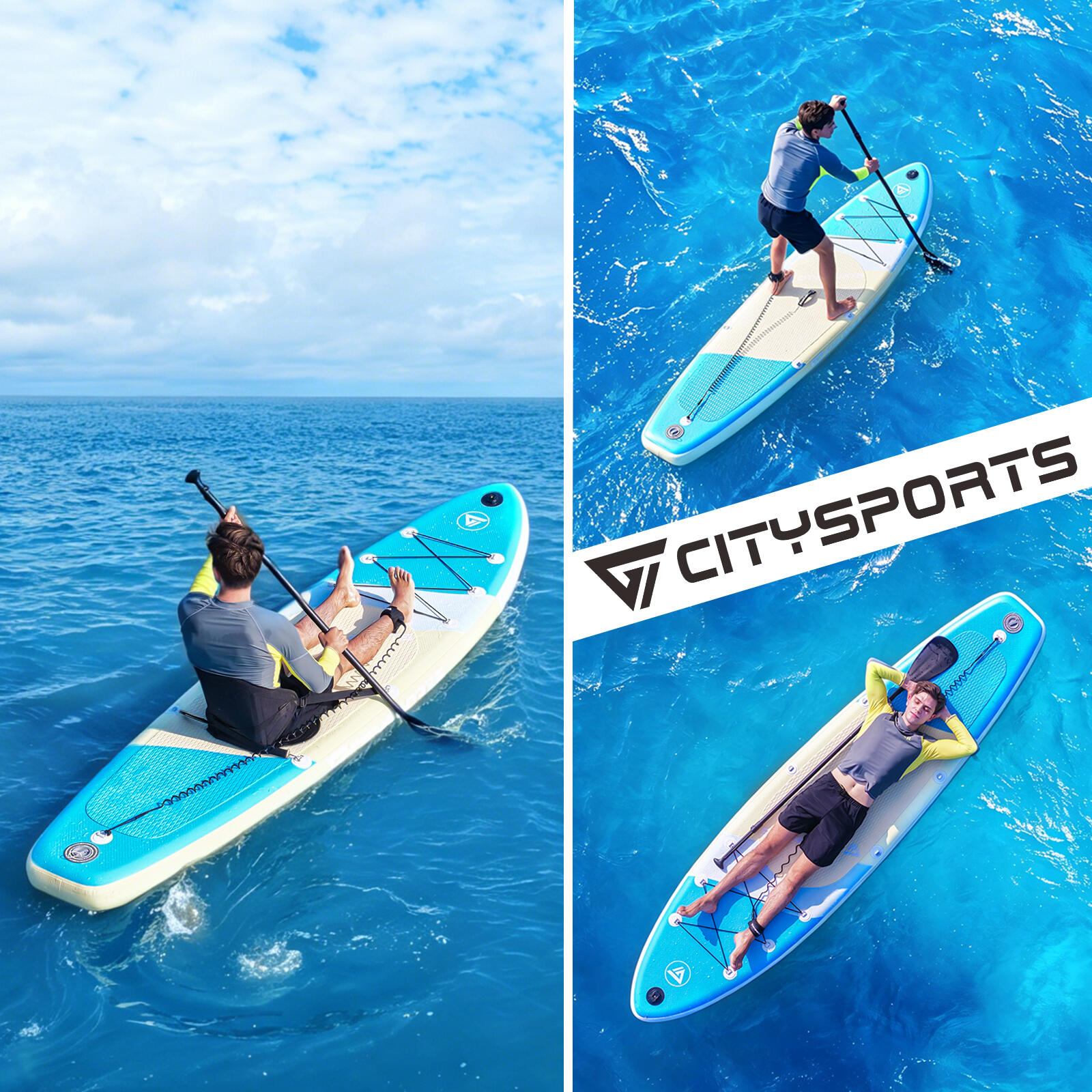 SUP Board, Set di paddleboard gonfiabili, tavola da stand up paddle 4/8