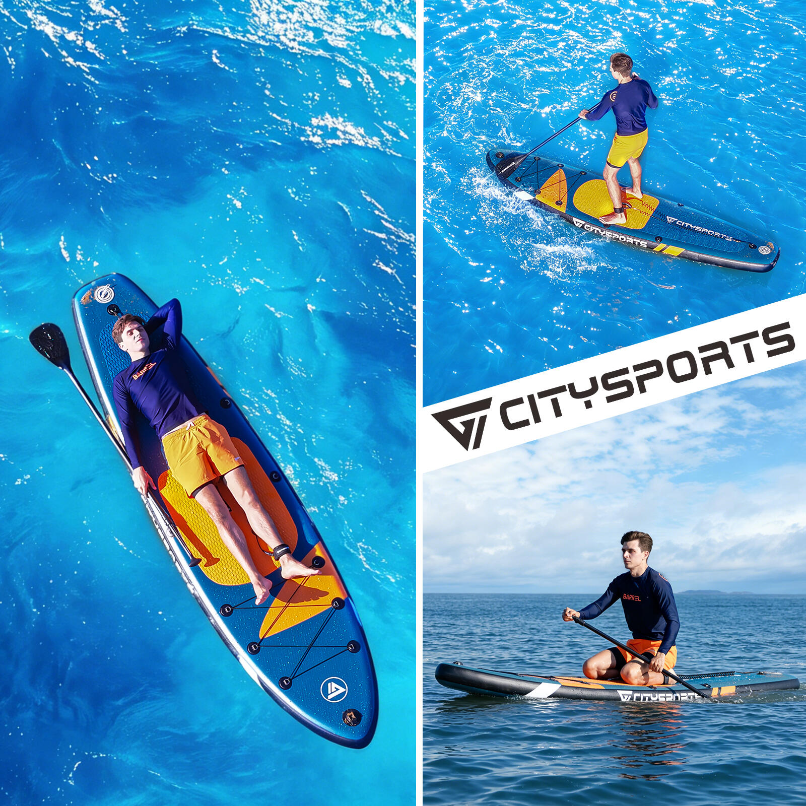 SUP Board, Set di paddleboard gonfiabili, tavola da stand up paddle 5/8