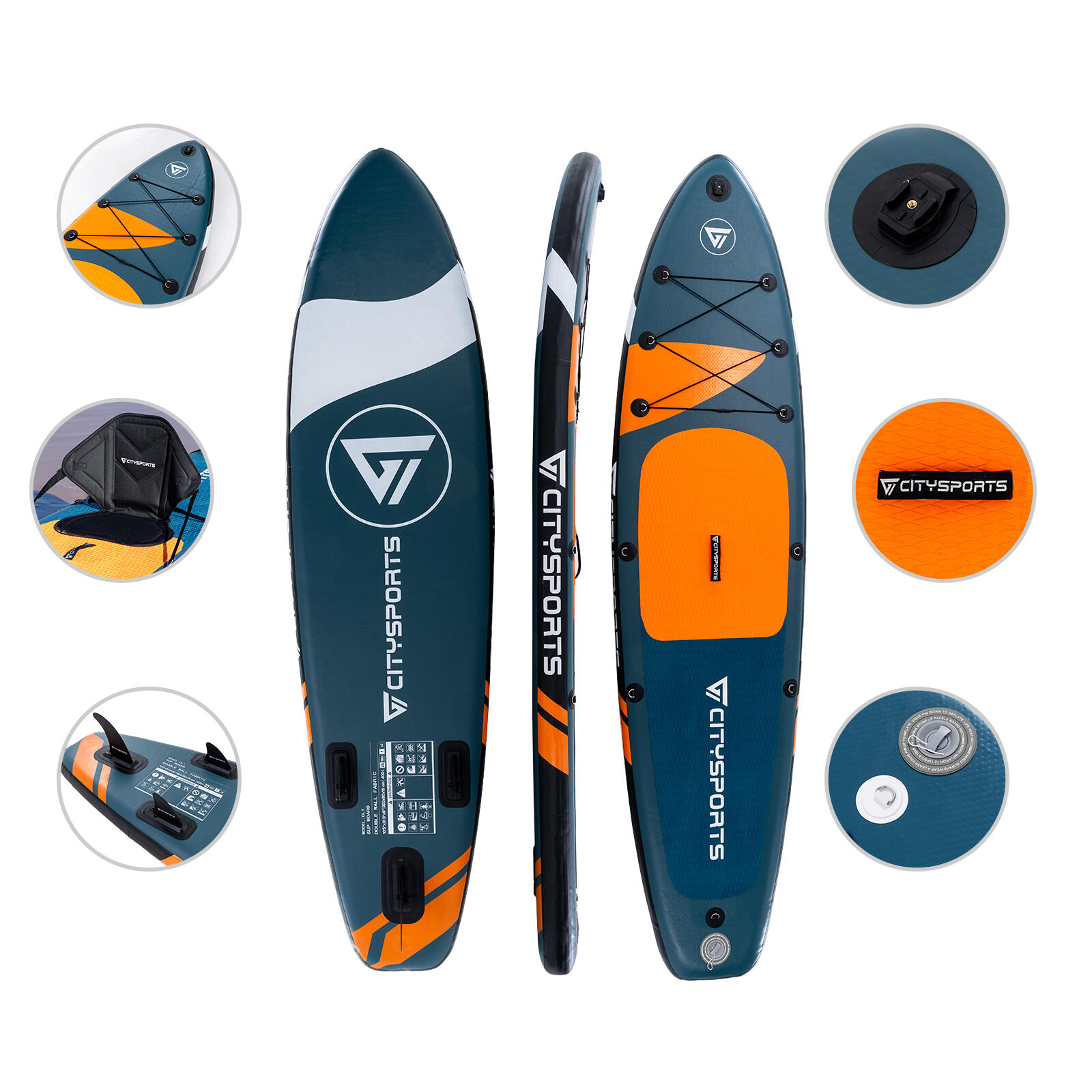 SUP Board, Set di paddleboard gonfiabili, tavola da stand up paddle 2/8