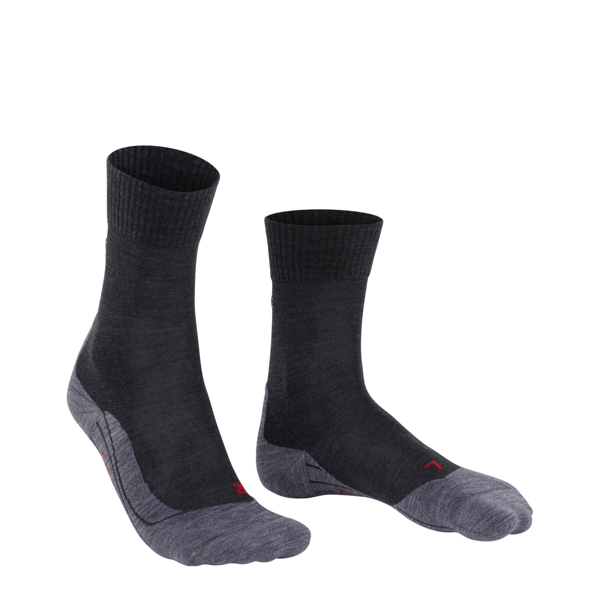Tk5 Wandelsokken Heren wollen sokken asphalt mel. 9/13