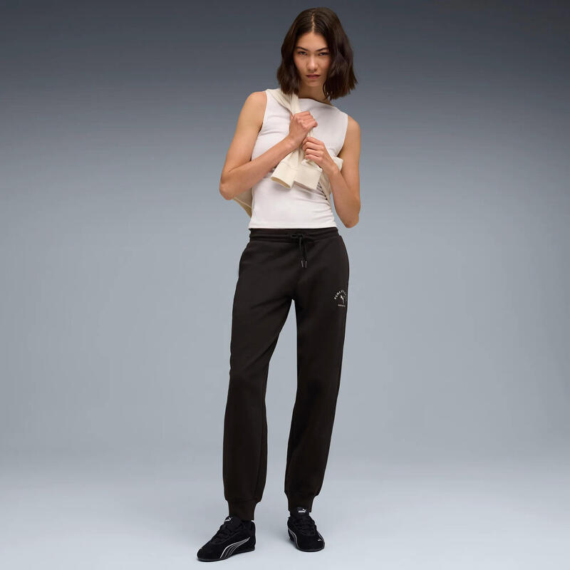 Pantalon femei fleece, buzunar lateral Class Comfort, roșu PUMA