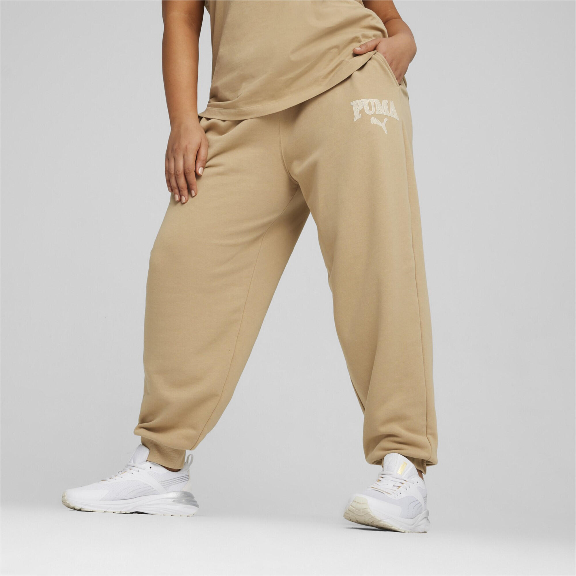 PUMA SQUAD Trainingshose Damen PUMA Prairie Tan Beige 8/10