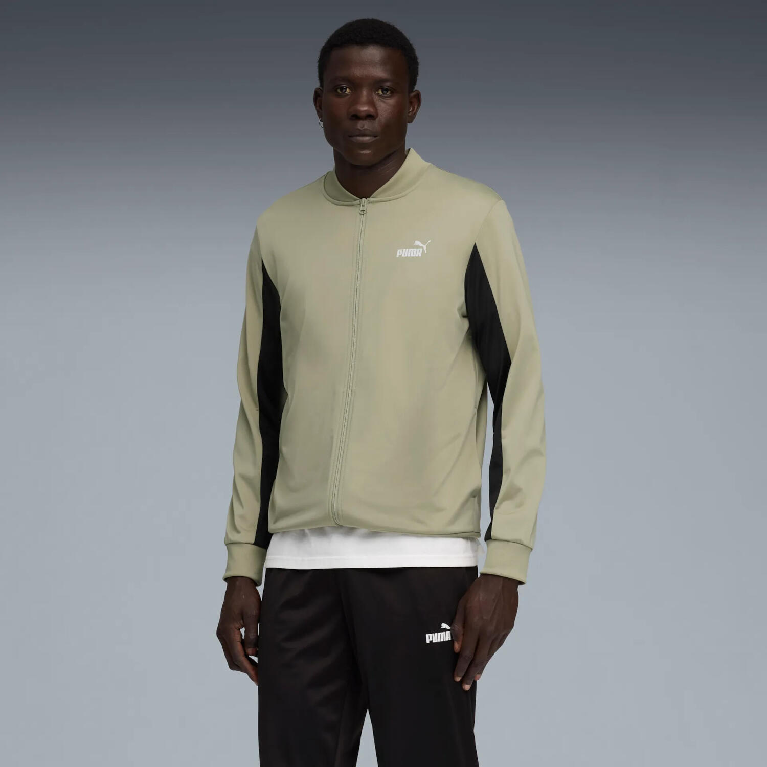 Agasalho Puma Poly Baseball Suit Lux Army, Bege, Unissex 9/9