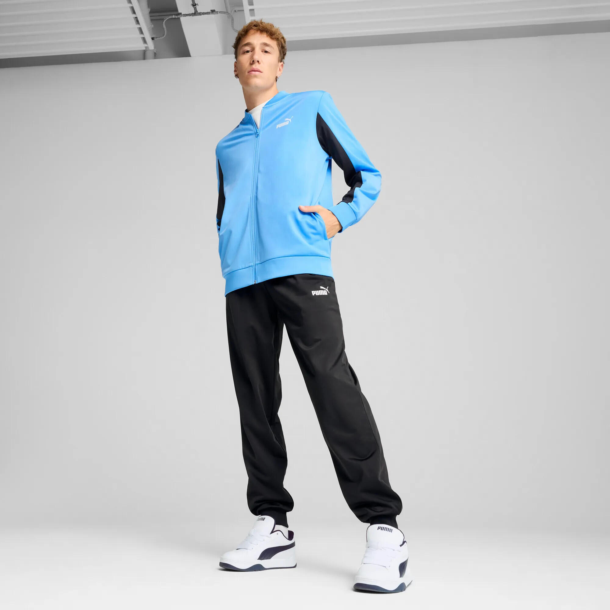 Poly Baseballanzug Herren PUMA Team Light Blue 9/13