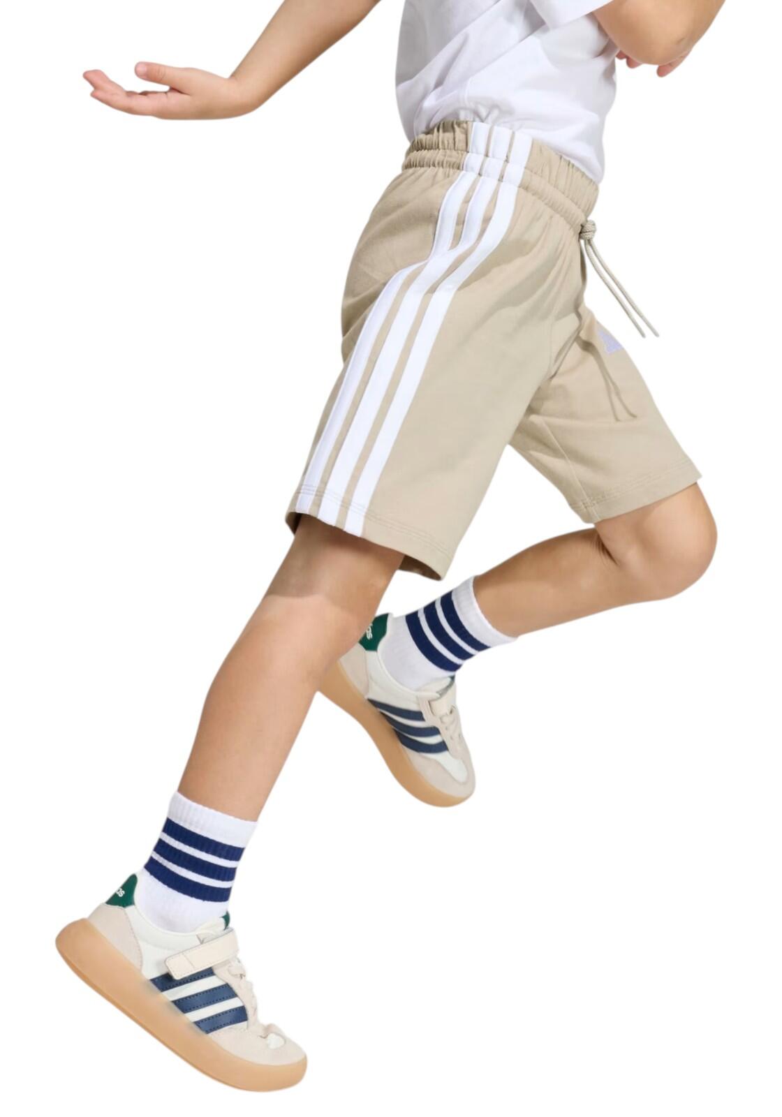 Completo bambina adidas essentials 3 stripes - bianco\beige 6/13