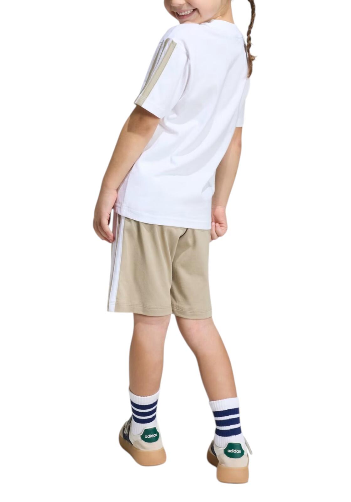 Conjunto Adidas Essentials blanco y negro KC6149 unisex para niños 5/13