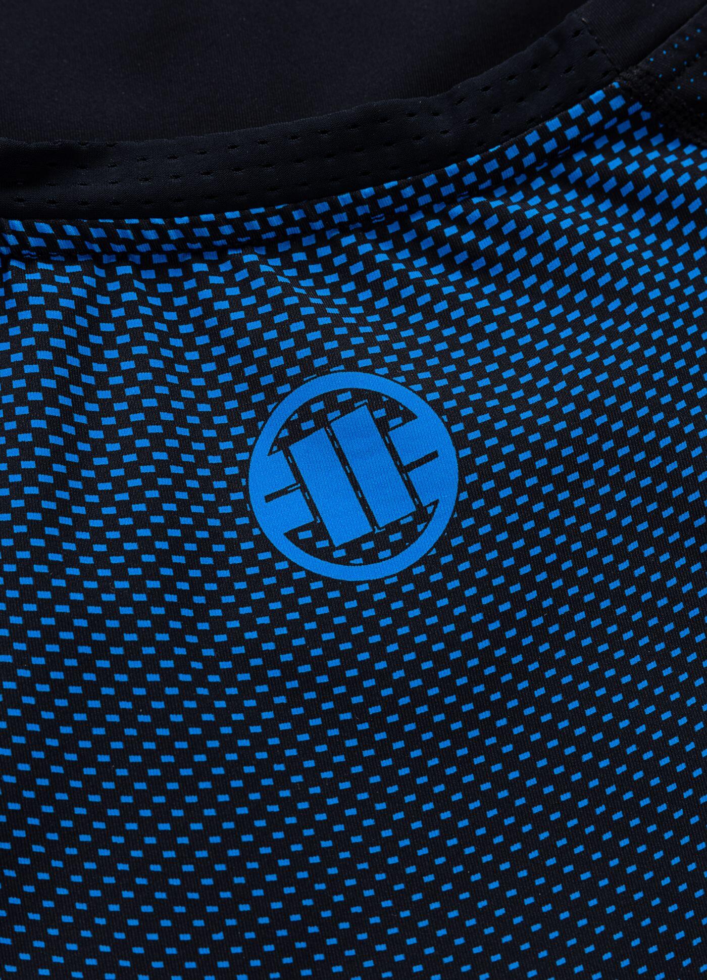 Męski krótki rashguard PITBULL techniczna sportowa koszulka RANKED 7/10