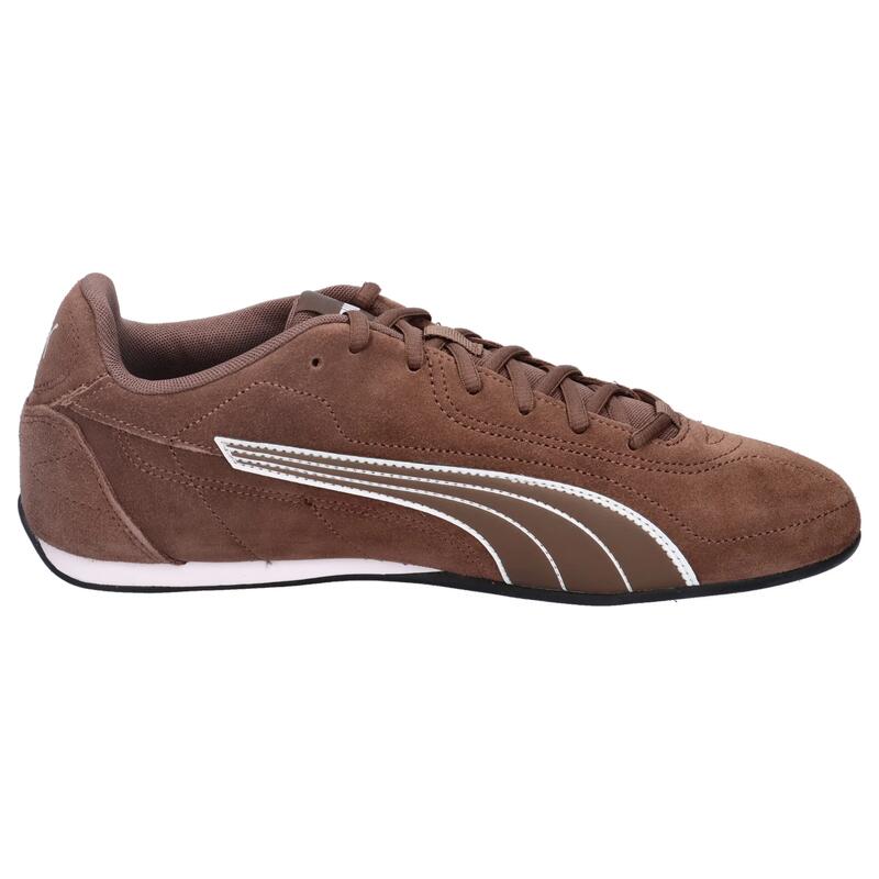 1579 sneaker maro din piele întoarsă - profil jos.