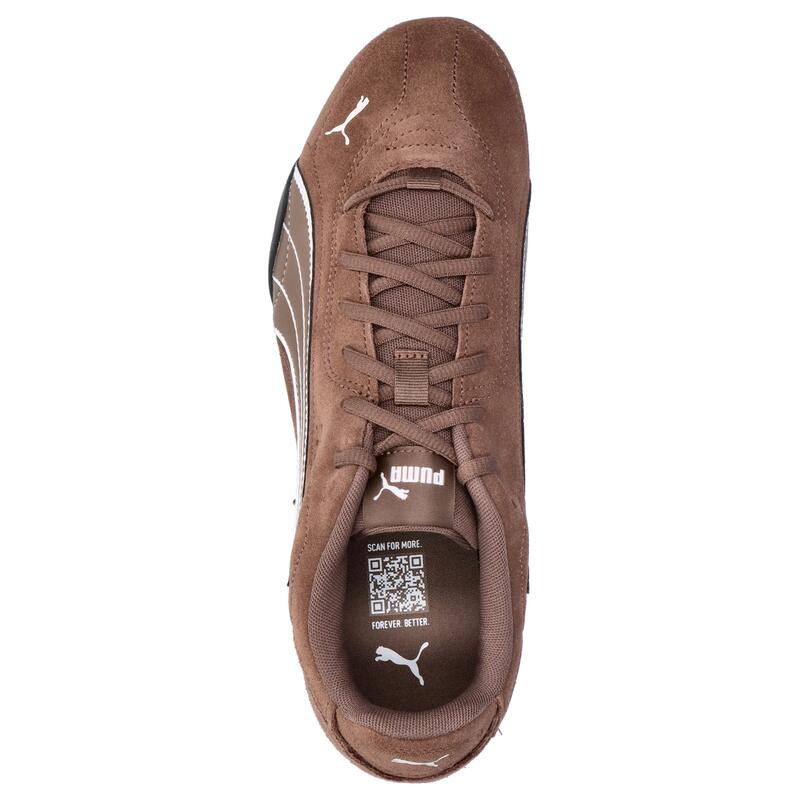 1579 sneaker maro din piele întoarsă - profil jos.