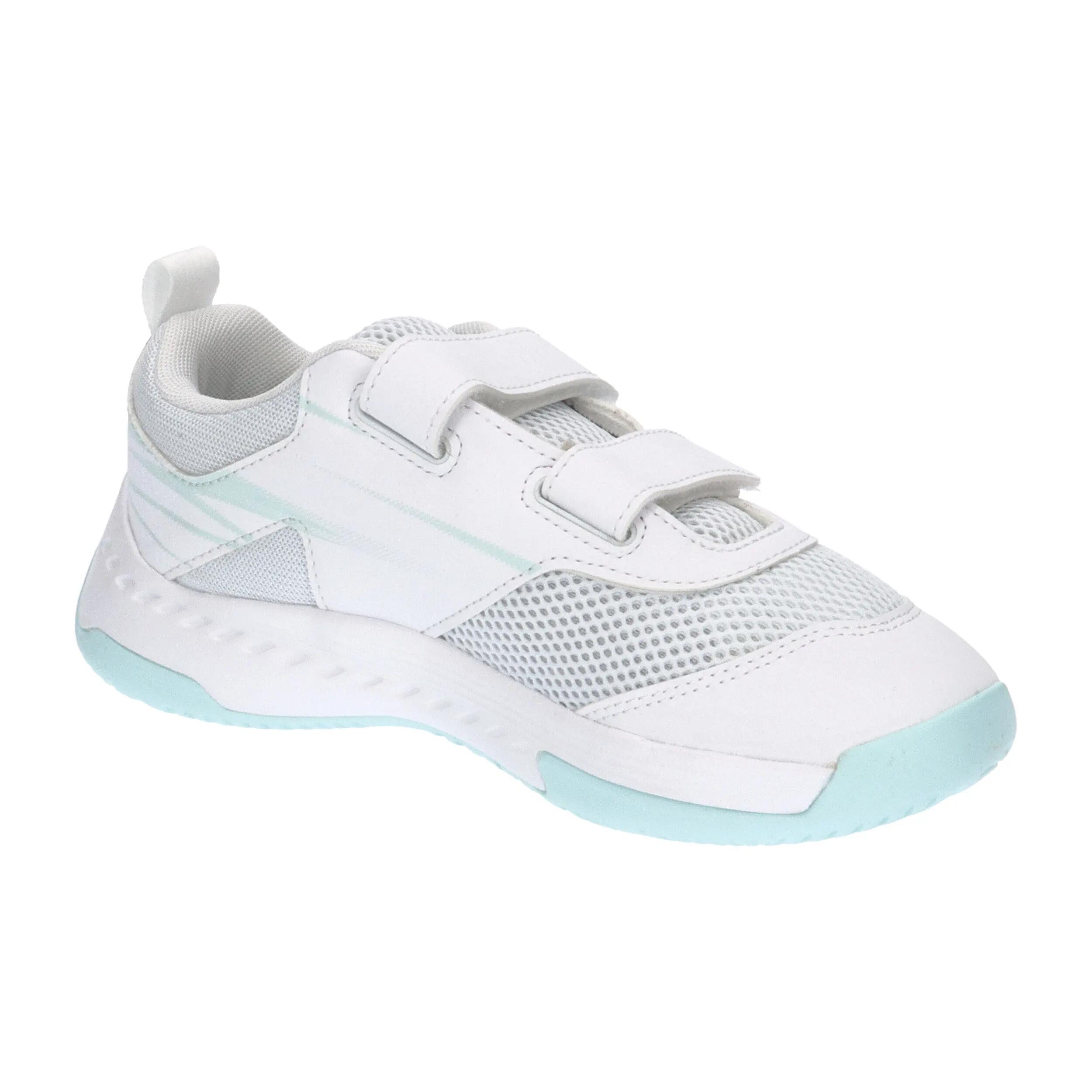 Chaussures de sport en salle Varion II Enfant PUMA White Light Aqua Blue 8/15