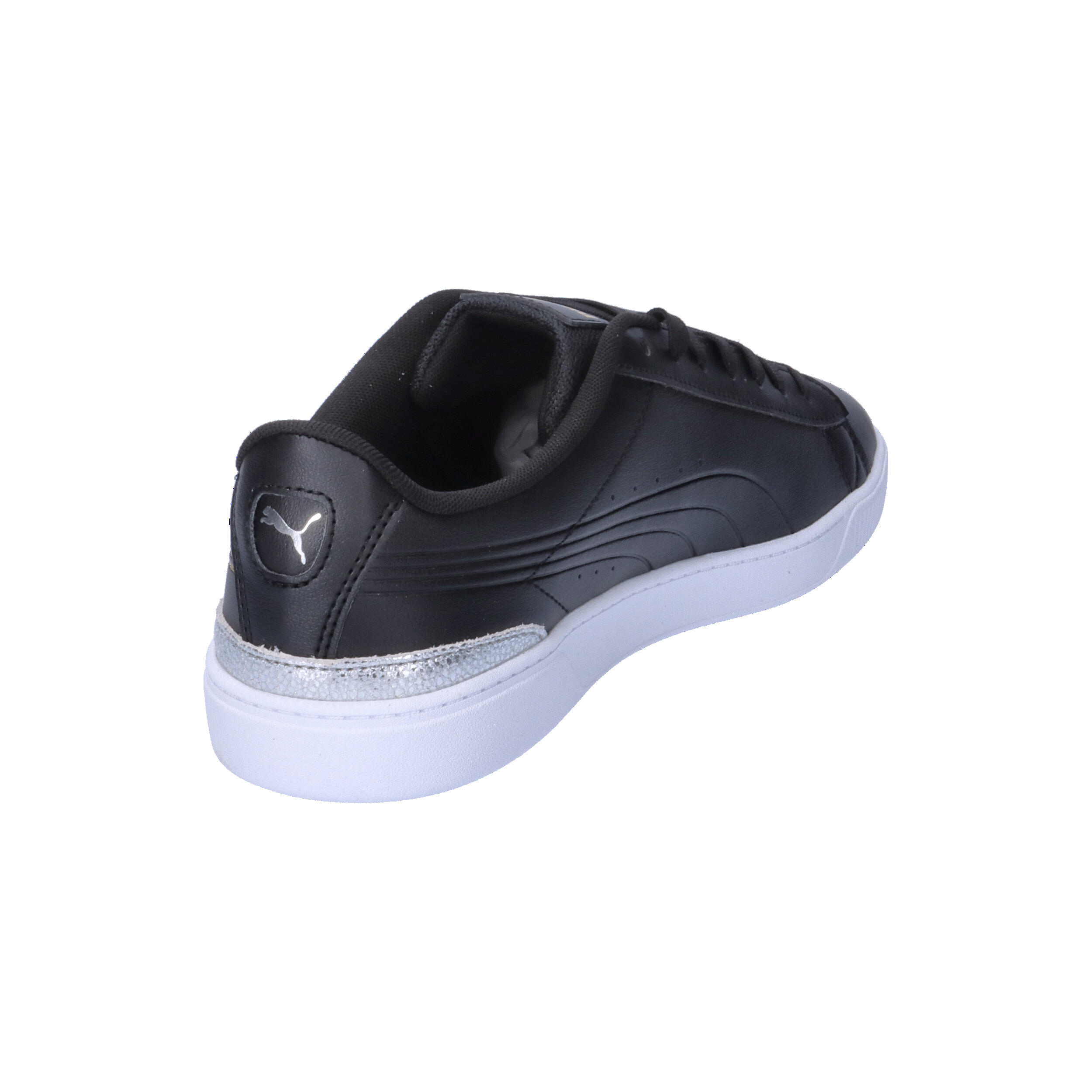 Vikky v3 Metallisch glänzende Sneakers Damen PUMA Black Gold White 14/15