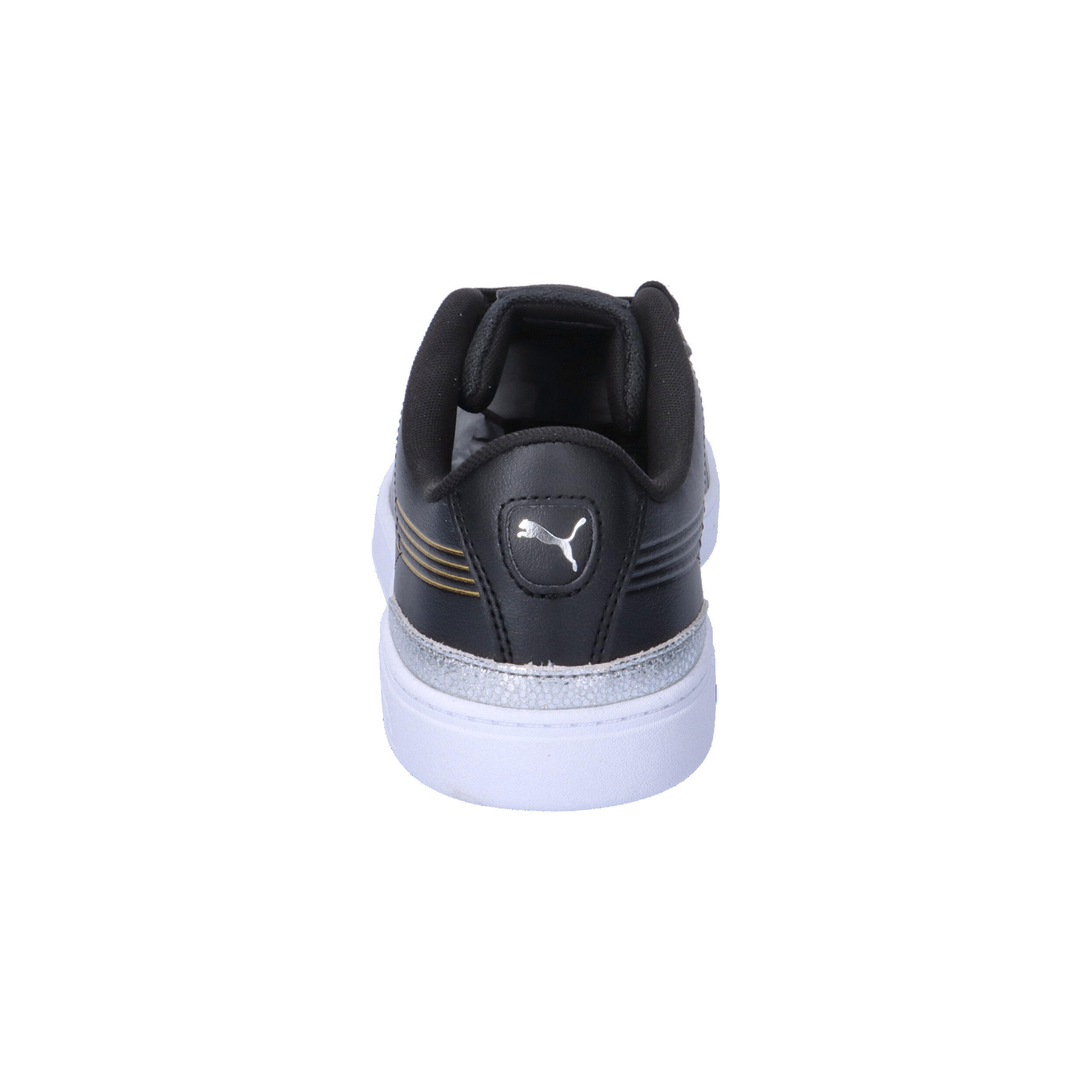 Vikky v3 Metallisch glänzende Sneakers Damen PUMA Black Gold White 13/15