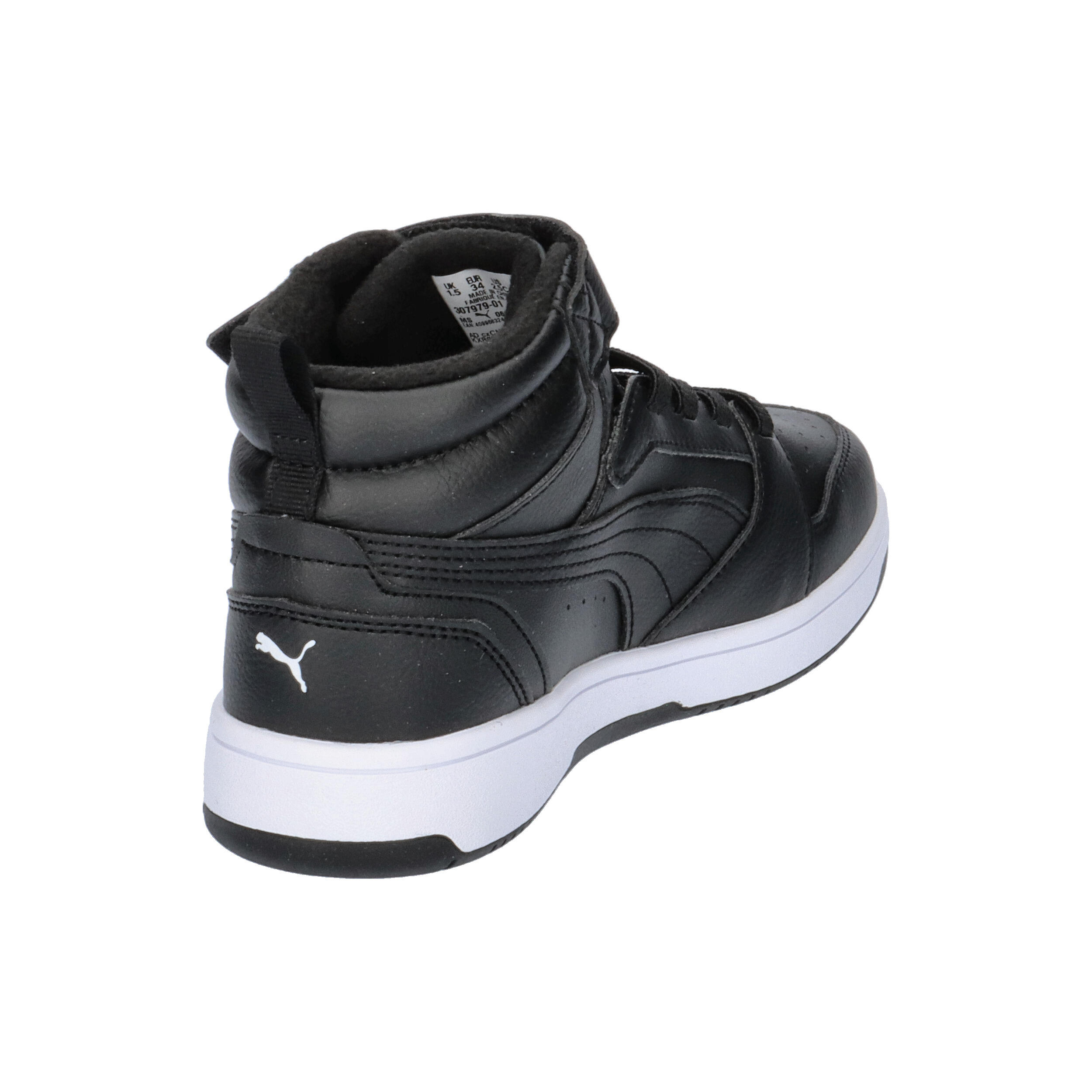 Sneakers Rebound V6 Mid WTR da bambini PUMA Black White 14/15