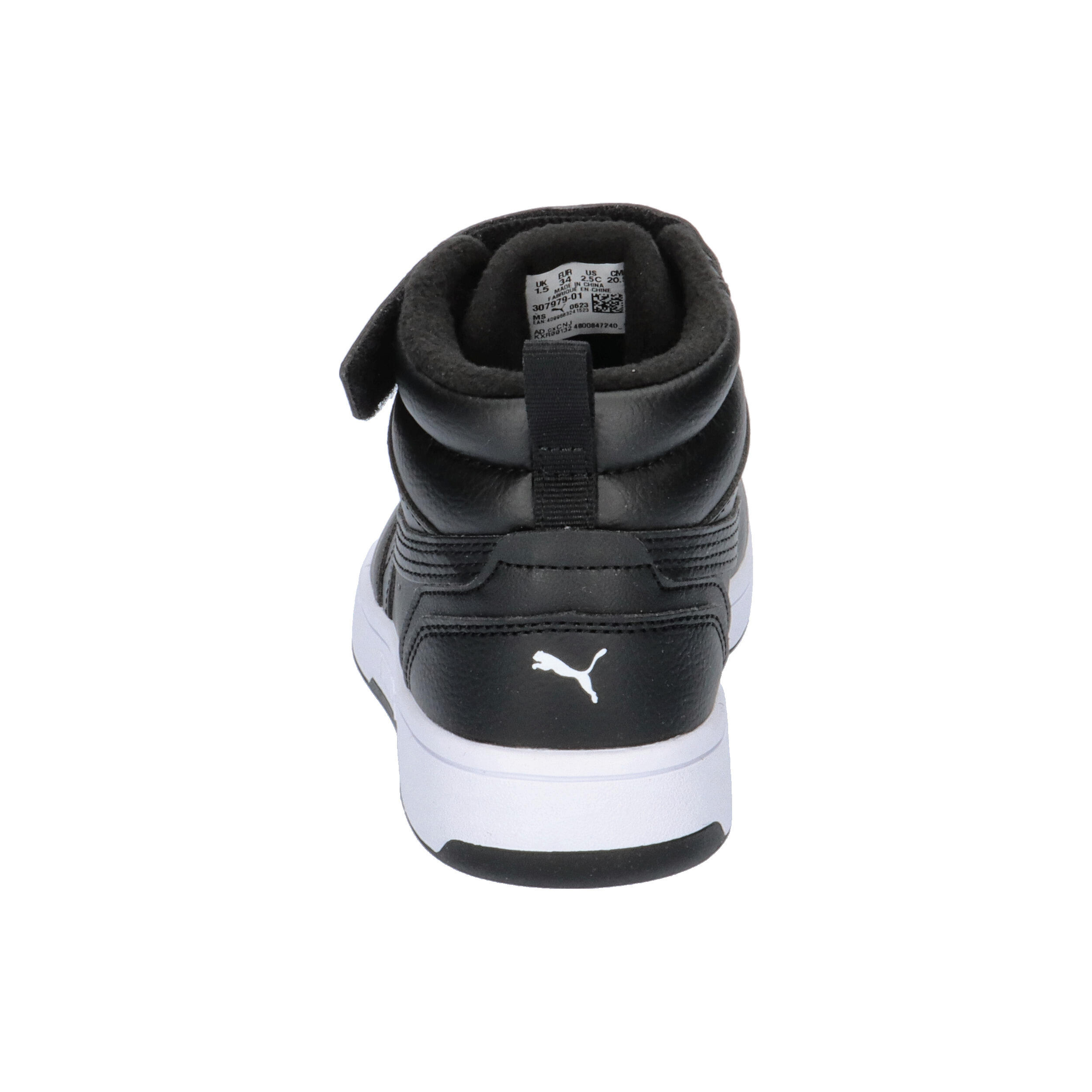 Sneakers Rebound V6 Mid WTR da bambini PUMA Black White 13/15