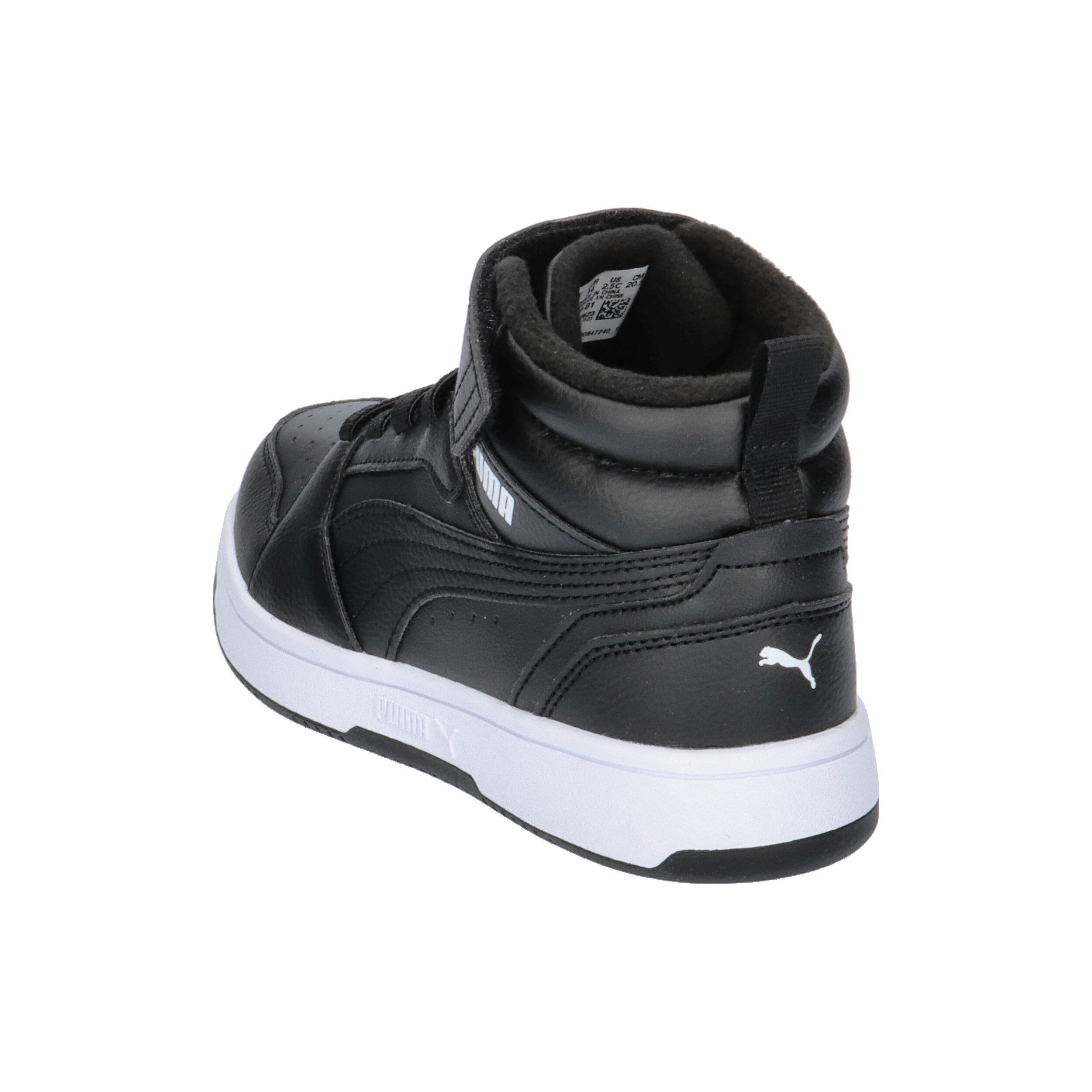 Sneakers Rebound V6 Mid WTR da bambini PUMA Black White 12/15