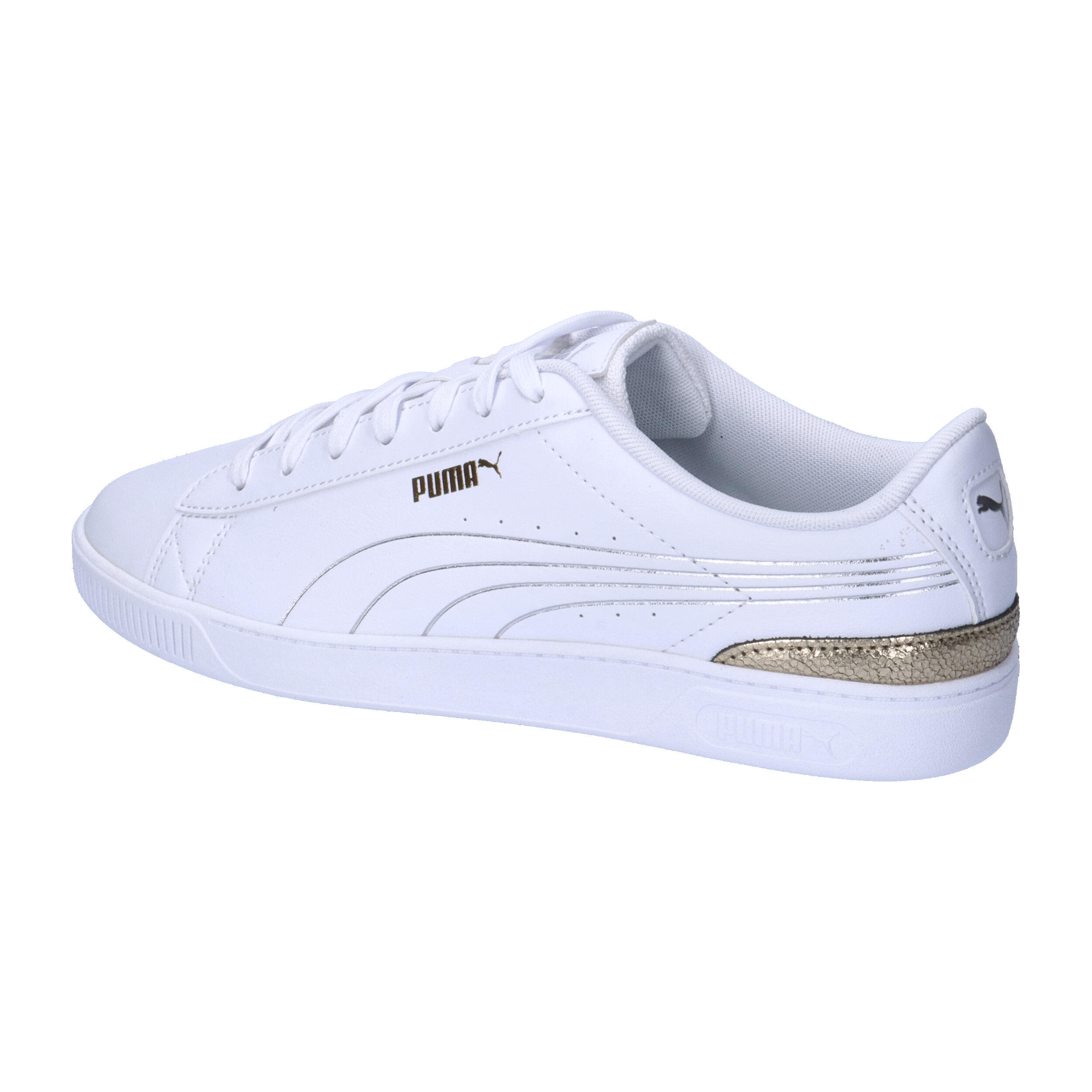 Sneakersy Vikky v3 Metallic Shine PUMA White Gold Silver Metallic 11/15