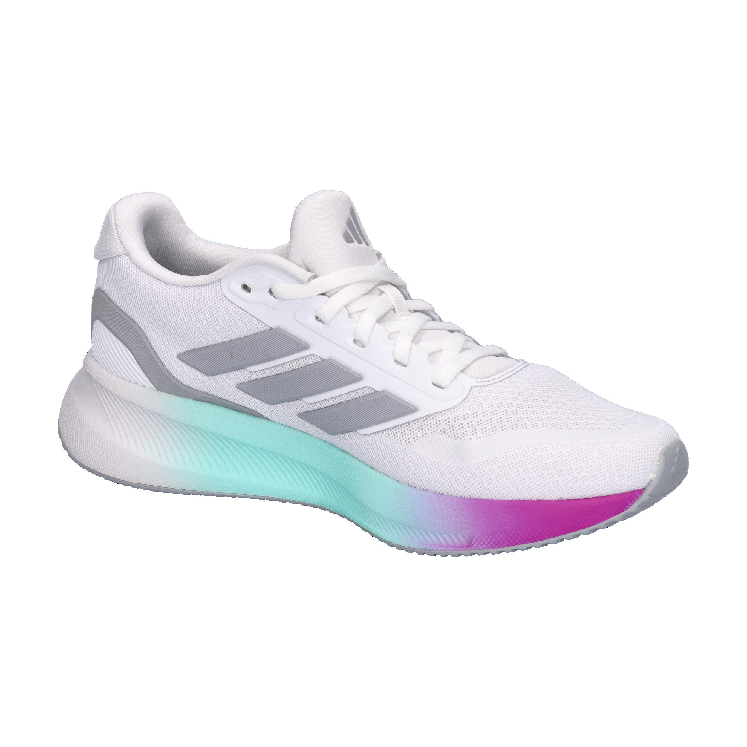 Buty damskie adidas Runfalcon 5 - białe, siateczkowa cholewka, Cloudfoam 8/15