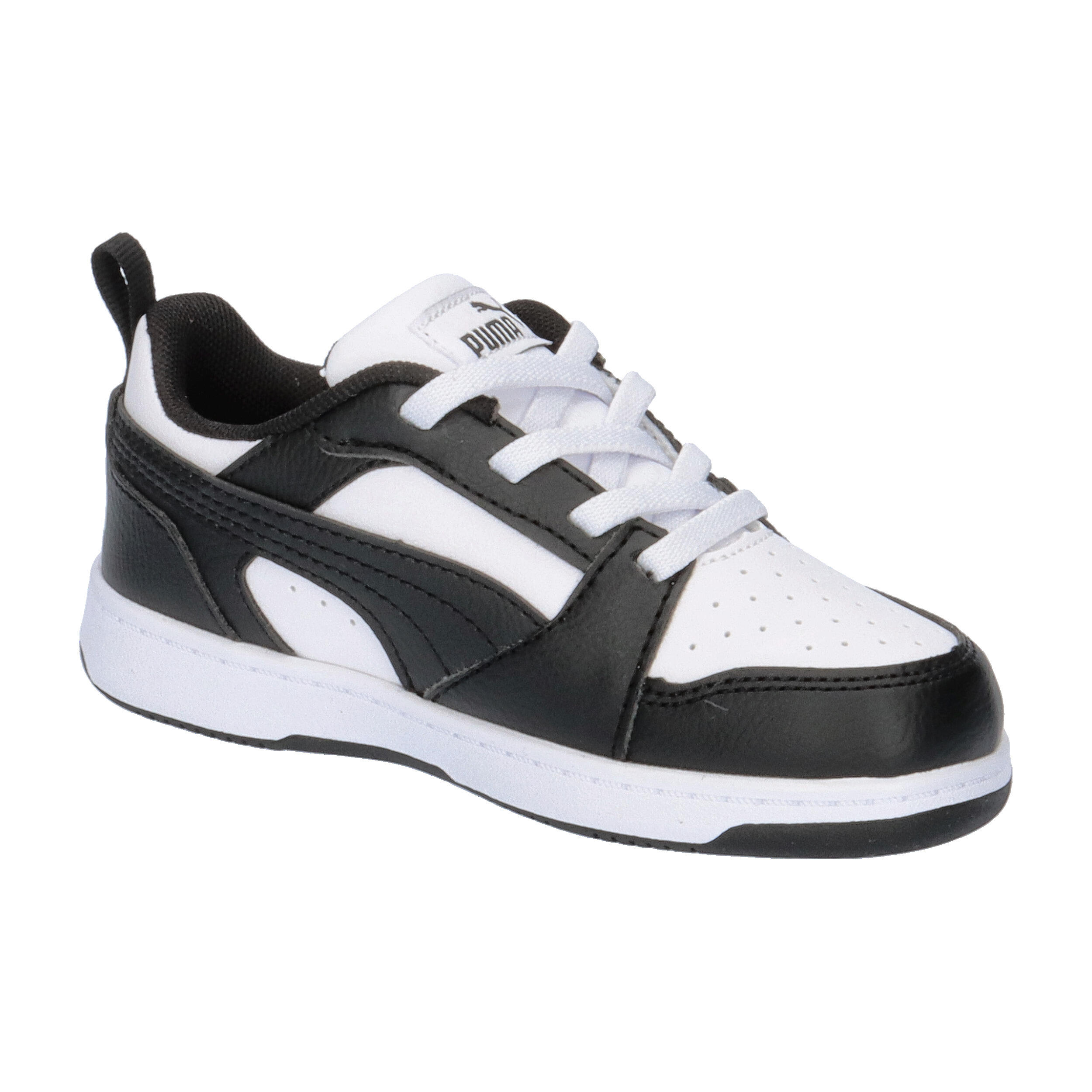 Rebound V6 Lo Sneakers Klein Kinder PUMA White Black 8/15
