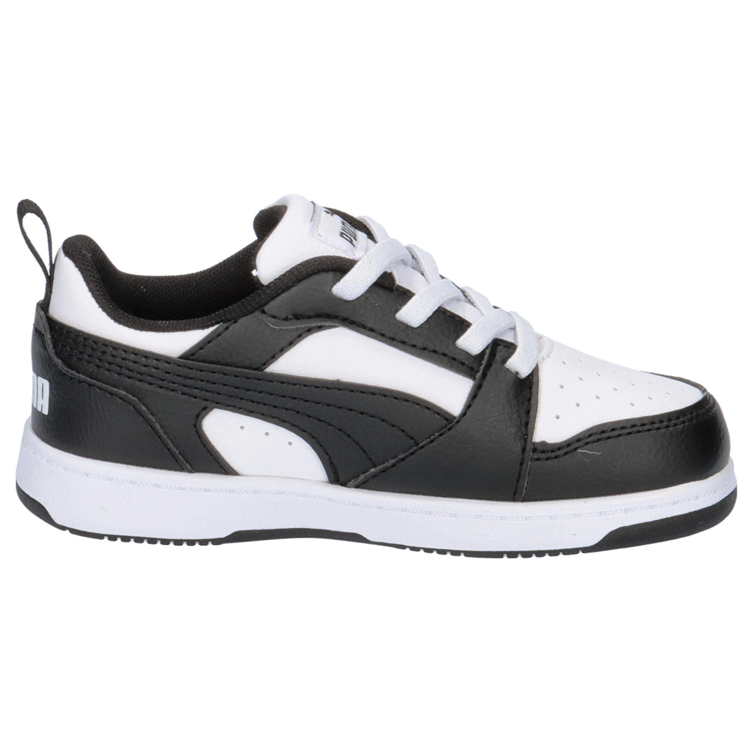 Rebound V6 Lo Sneakers Klein Kinder PUMA White Black 7/15