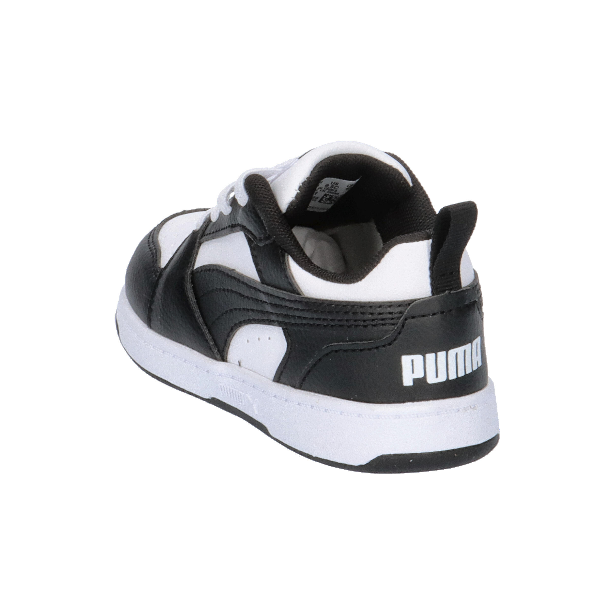 Rebound V6 Lo Sneakers Klein Kinder PUMA White Black 12/15
