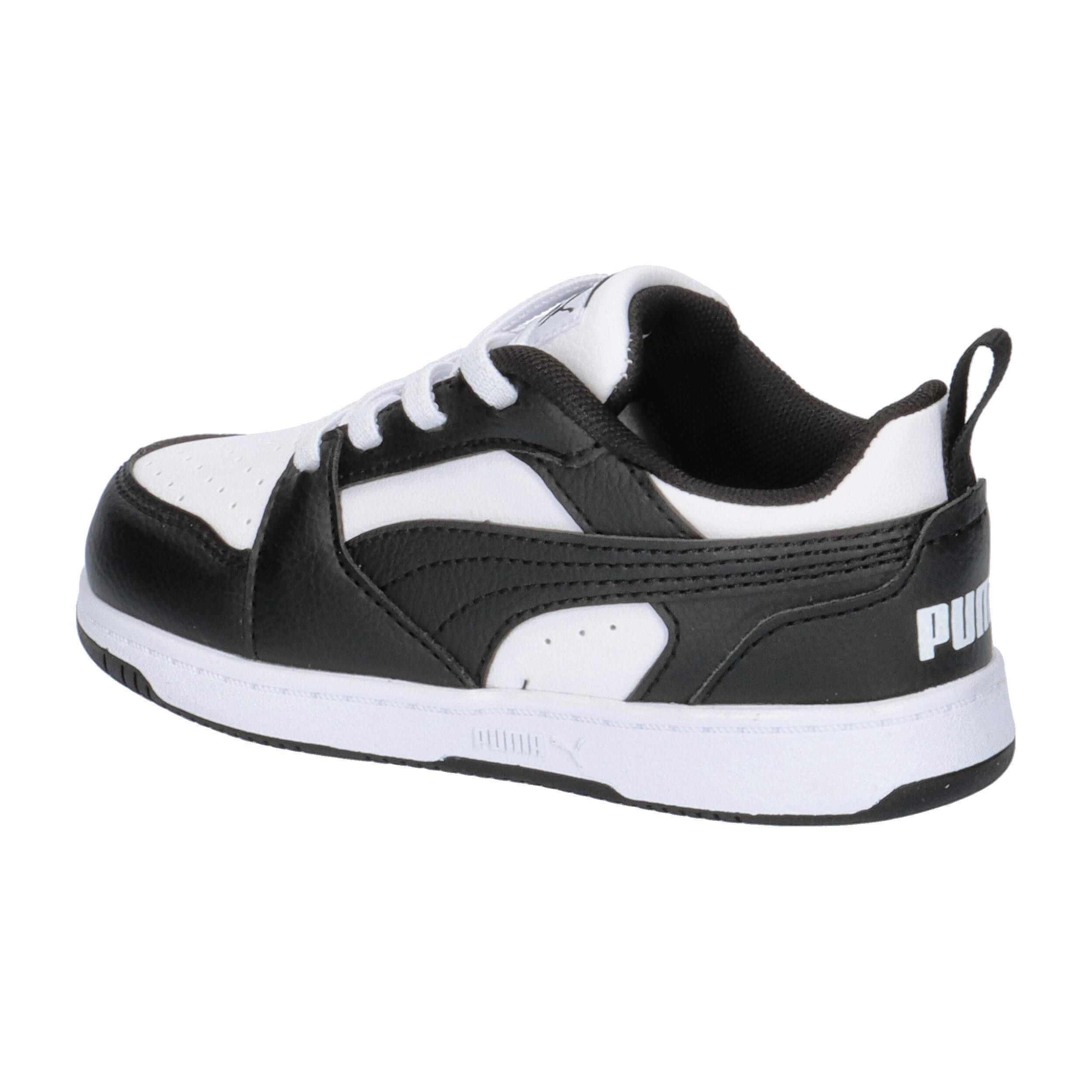 Rebound V6 Lo Sneakers Klein Kinder PUMA White Black 11/15