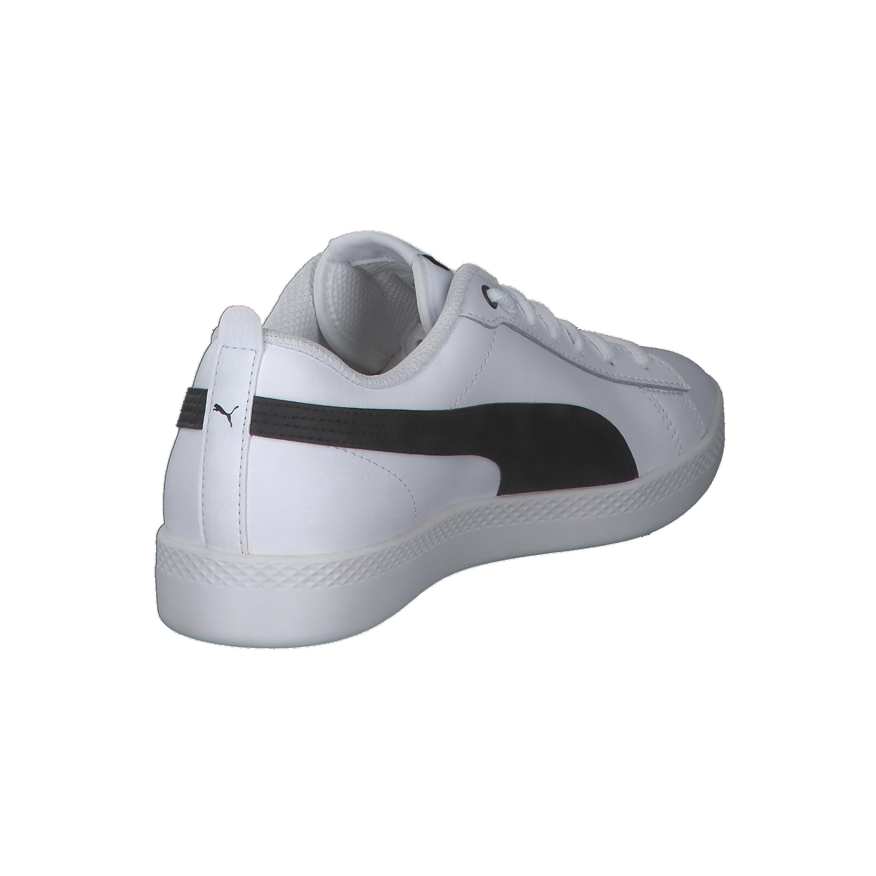 Smash v2 leren sportschoenen voor dames PUMA White Black 13/14