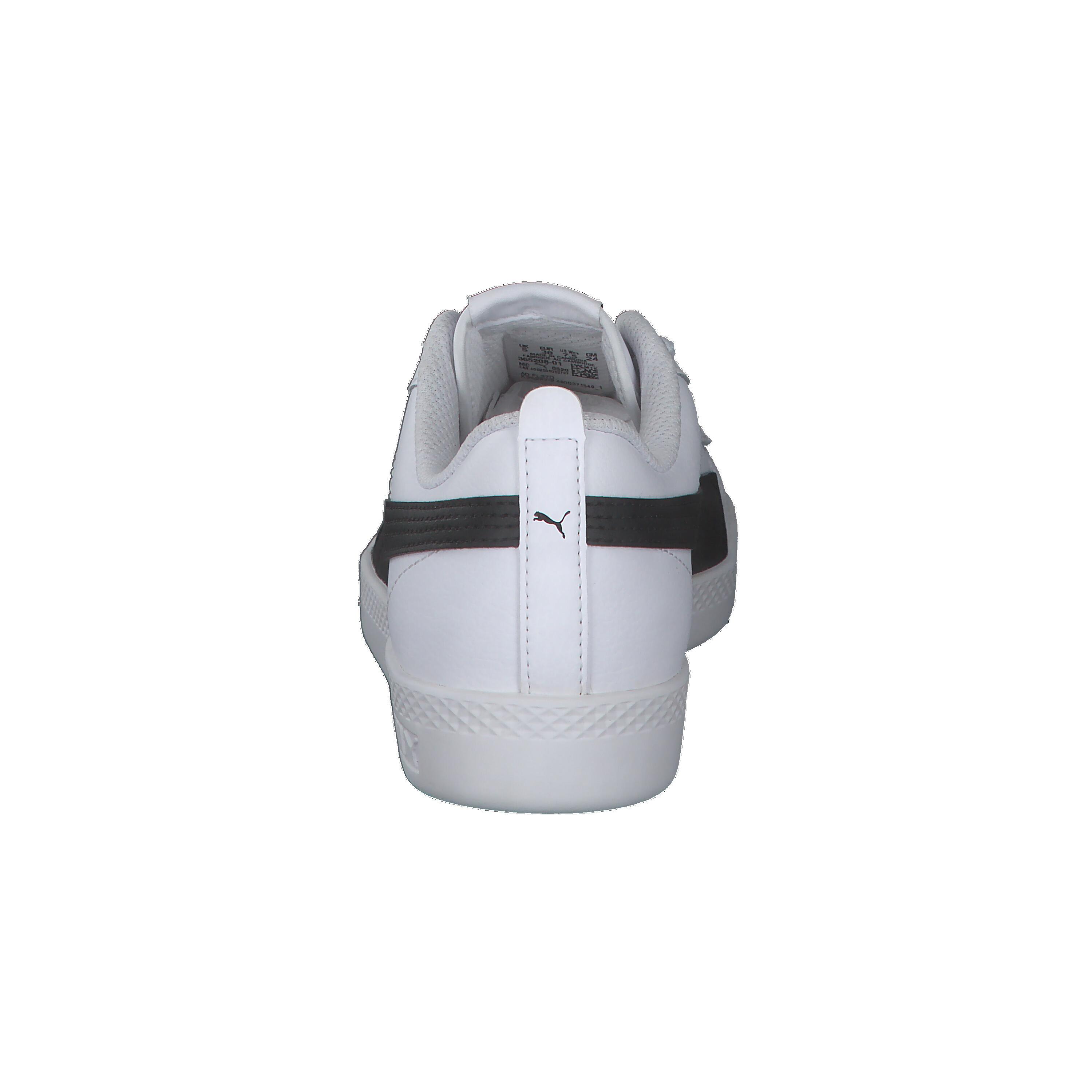 Smash v2 leren sportschoenen voor dames PUMA White Black 12/14