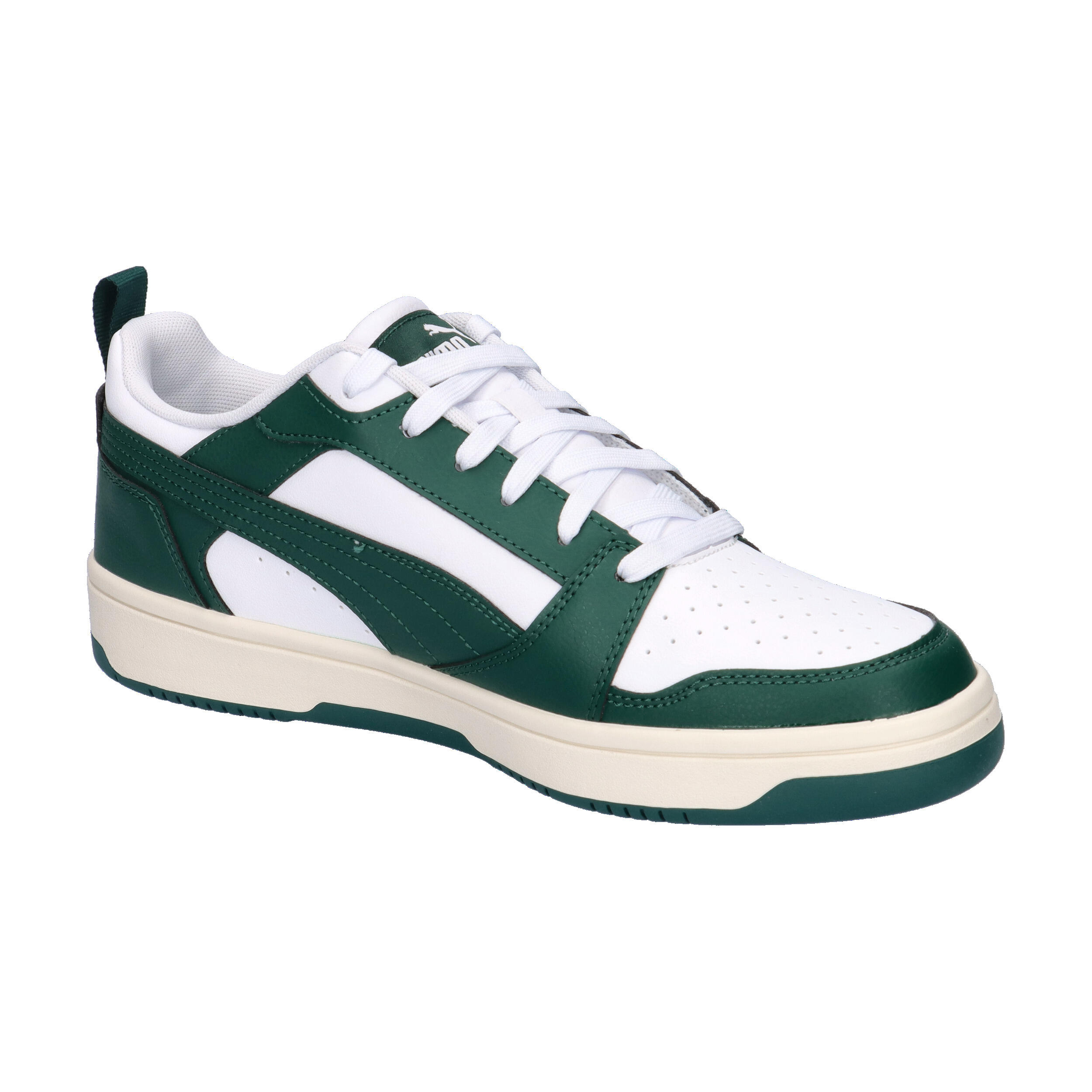 Puma Rebound v6 Low Herren Sneaker Sportschuh 3923288 43 weiss grün 8/15