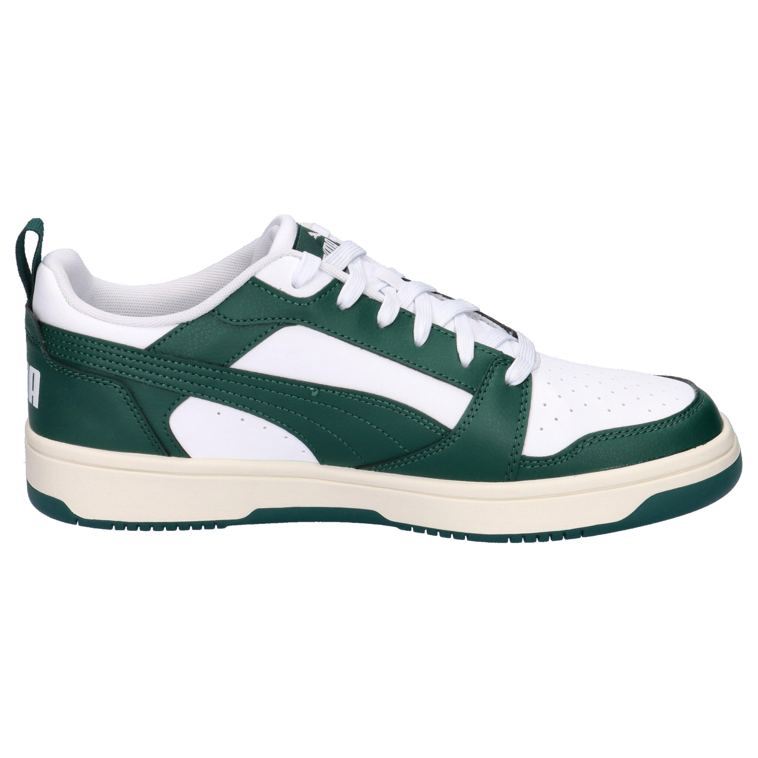 Puma Rebound v6 Low Herren Sneaker Sportschuh 3923288 43 weiss grün 7/15