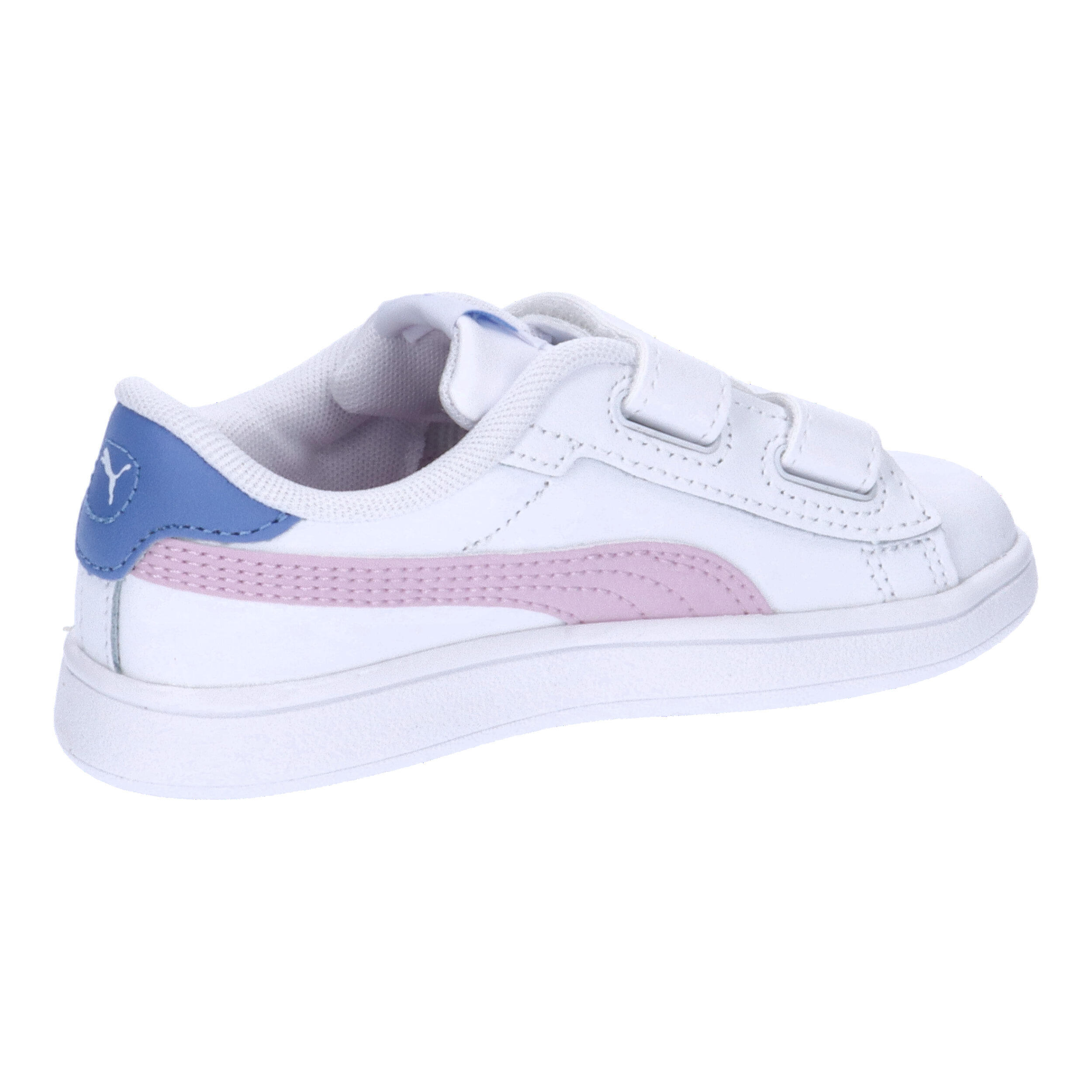 Smash 3.0 Leather V Sneakers Kinder PUMA White Grape Mist Blue Skies Purple 15/15
