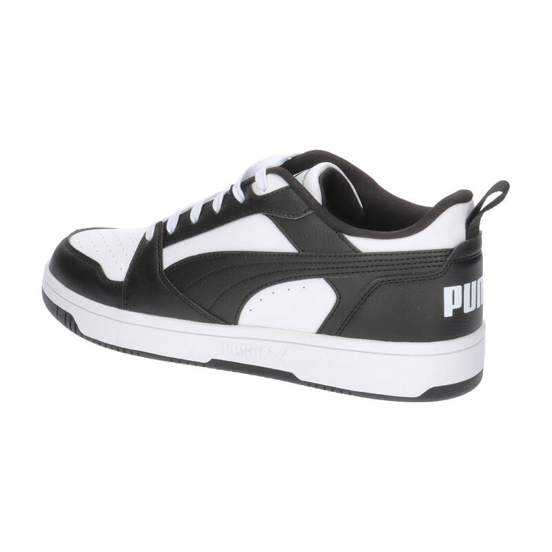 Încălțăminte mers bărbați design sportiv Rebound V6 Low, negru PUMA